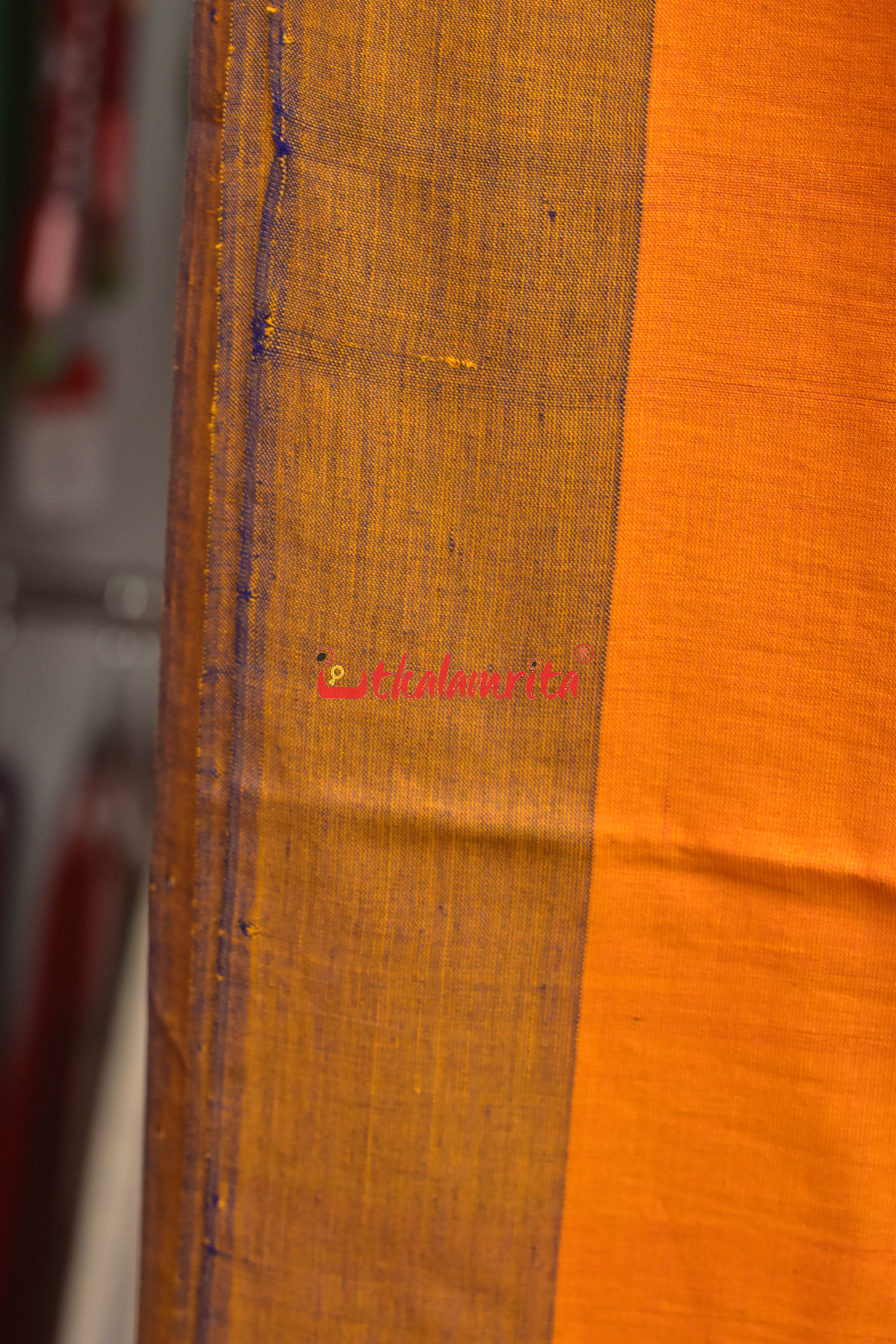 Orange Eri Phoda Anchal Tussar Saree