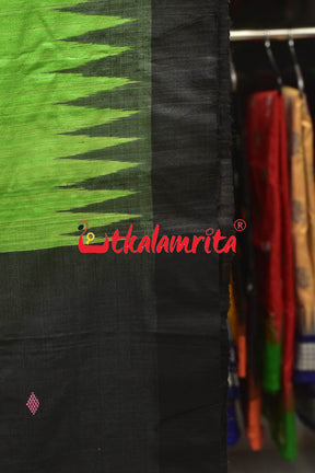 Liril Black Phoda Anchal Gopalpur Tussar Saree