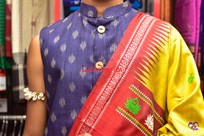 Yellow Yoga Anchal Tussar Silk Saree