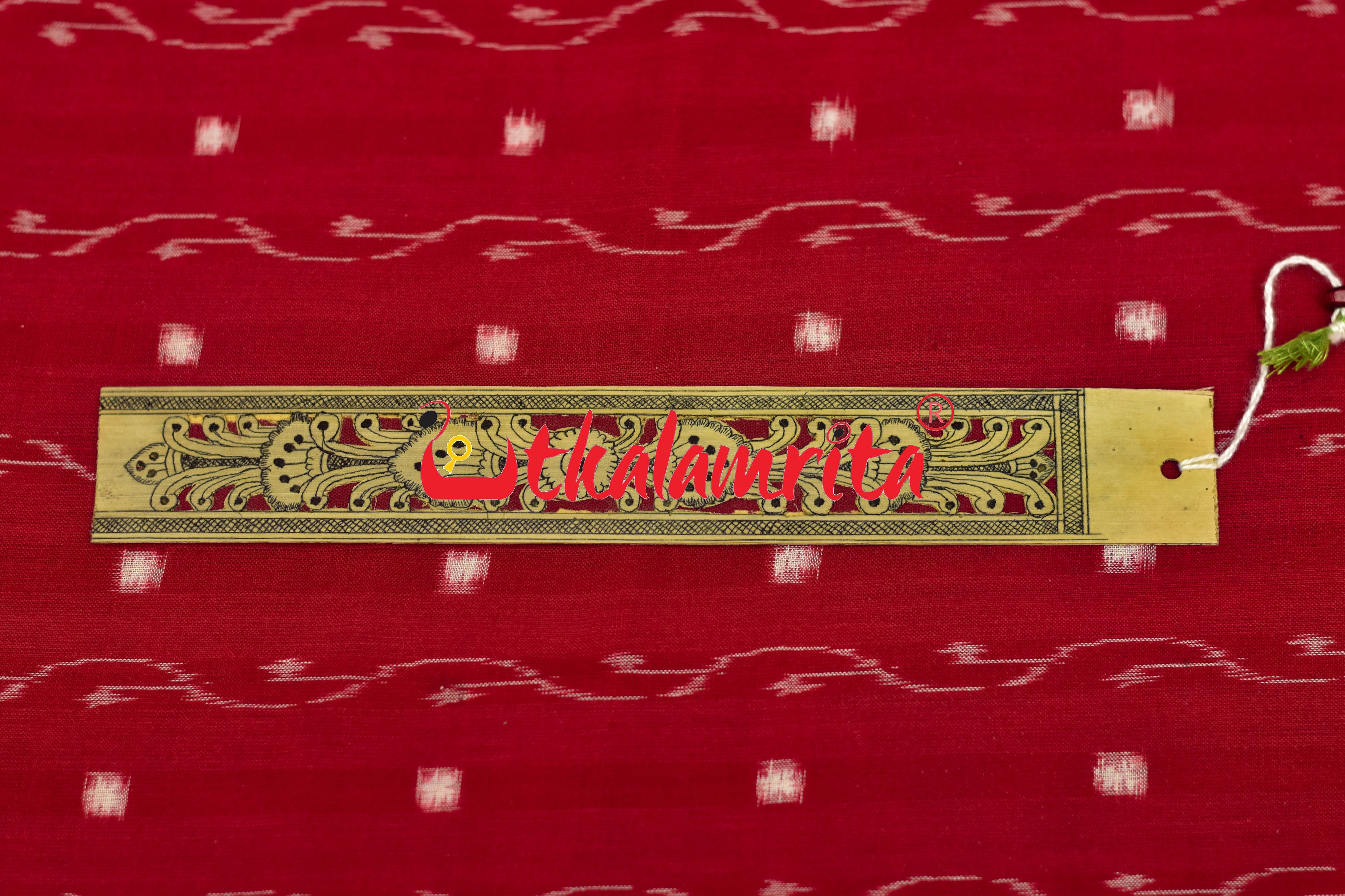 Maroon Middle 3D Flower (Talapatra Bookmark)