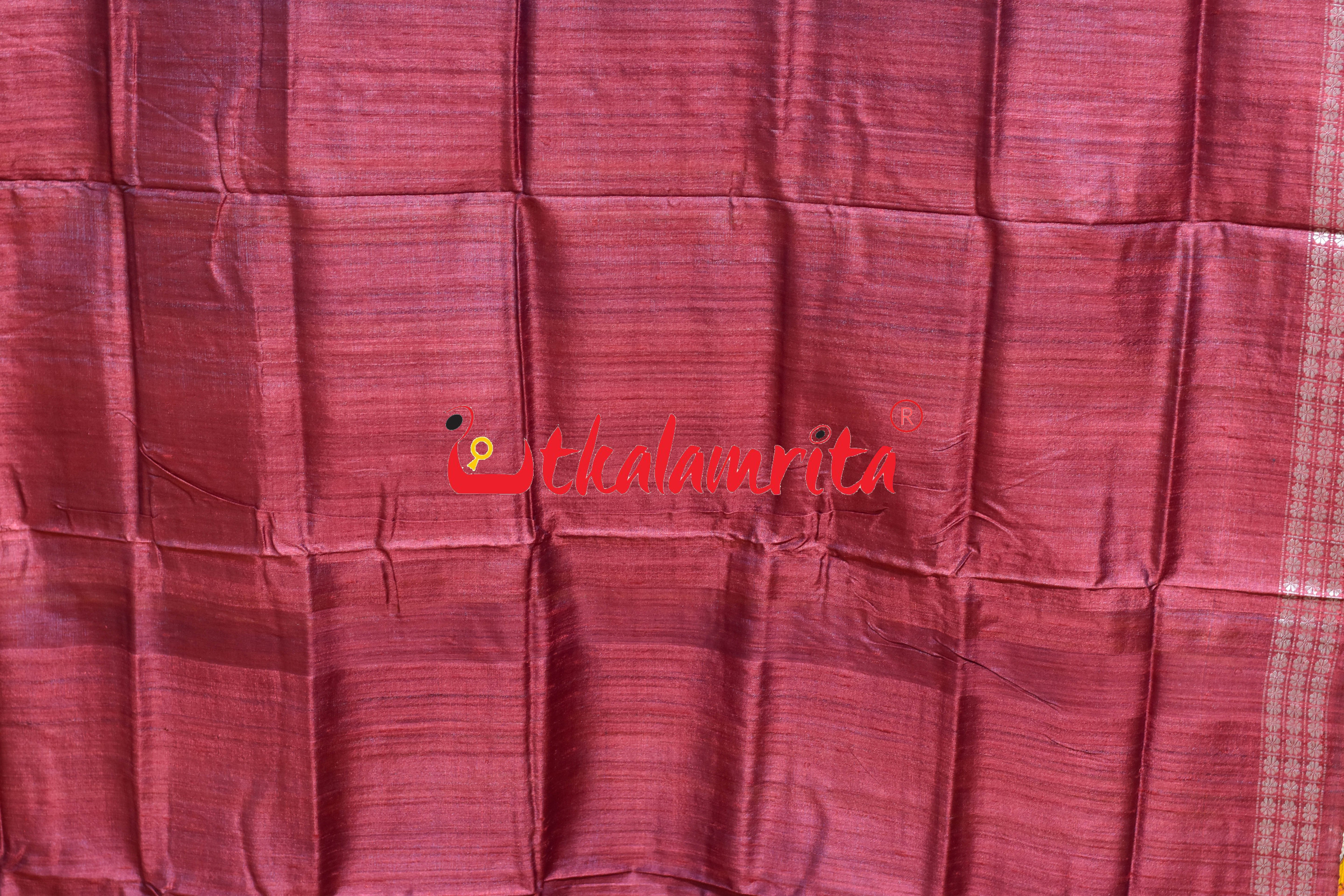 German Blue Chandrika Gopalpur Tussar Silk Saree