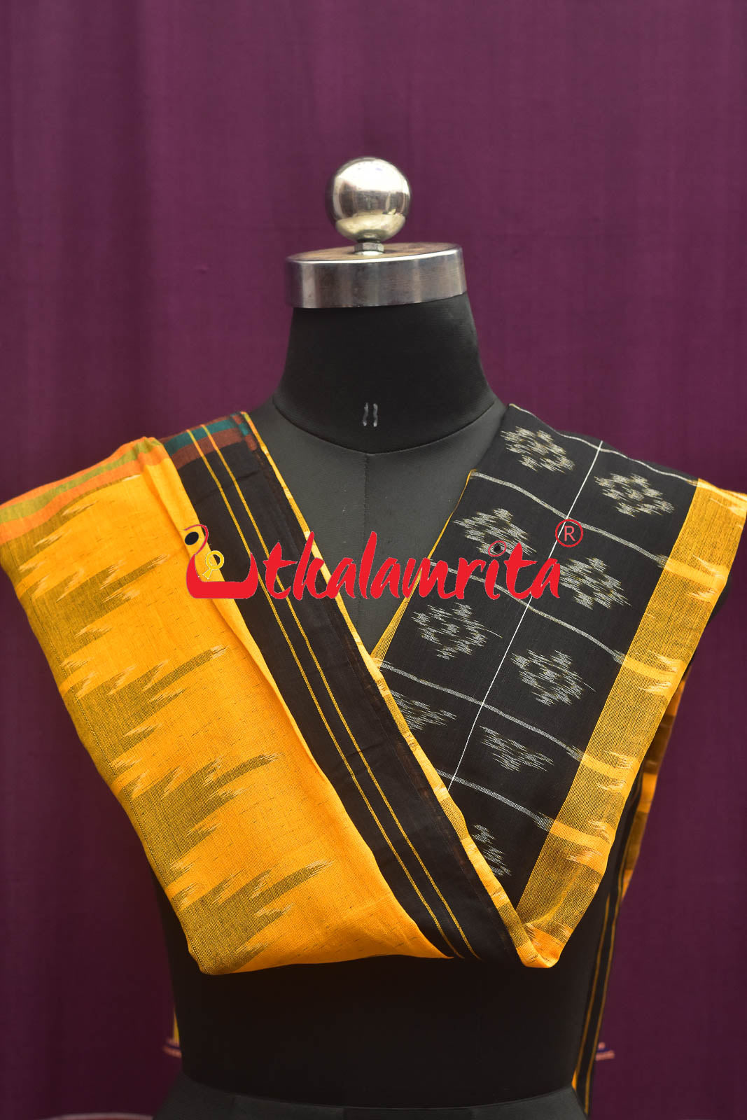 Yellow Border Pasapali (Dupatta)