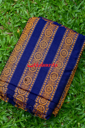 Navy Golden Konark Chakra (Fabric)