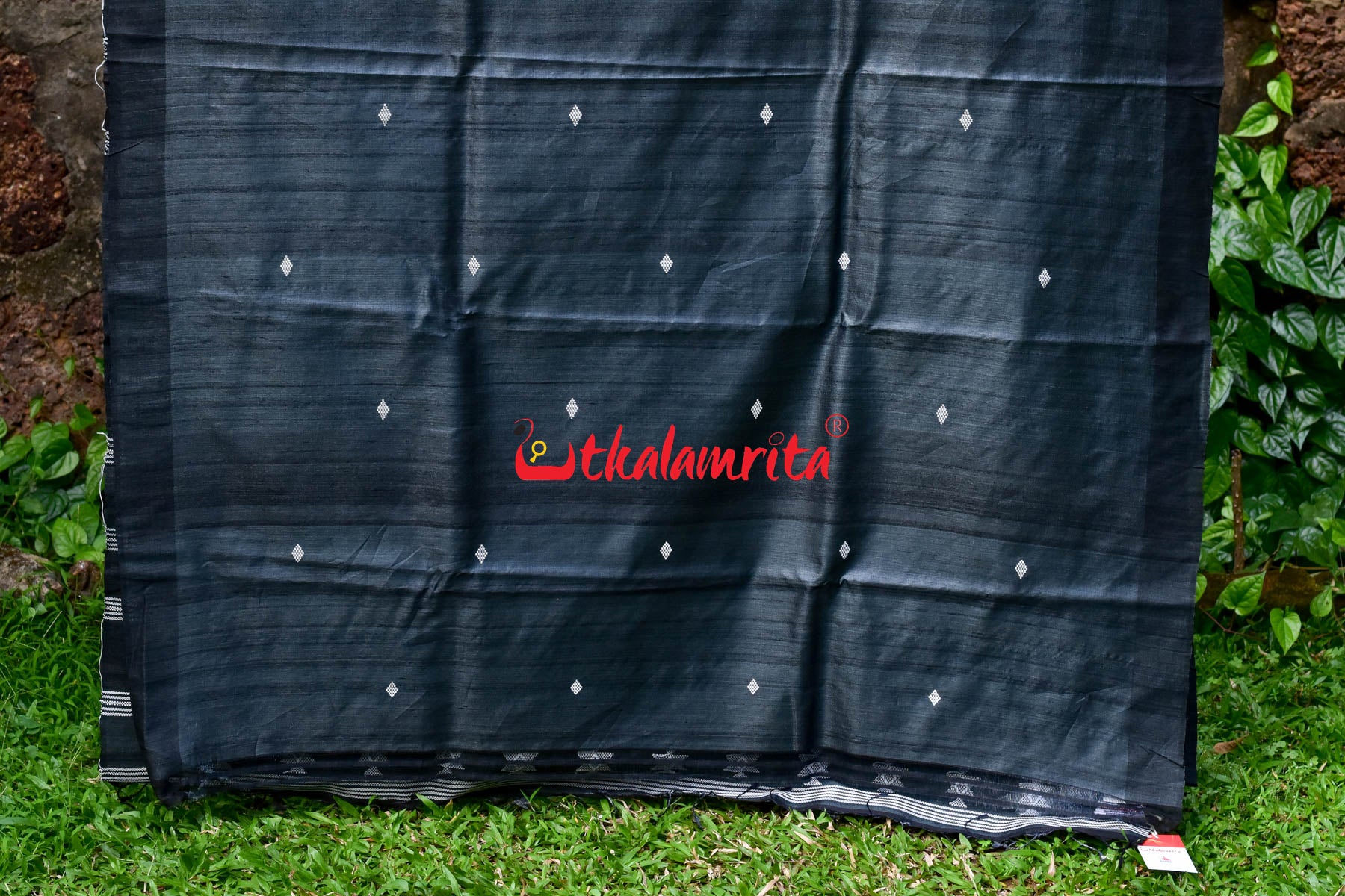 Black Original Ganjam Tussar Silk Saree