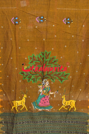 Shakuntala & Deer Pattachitra (Dupatta)