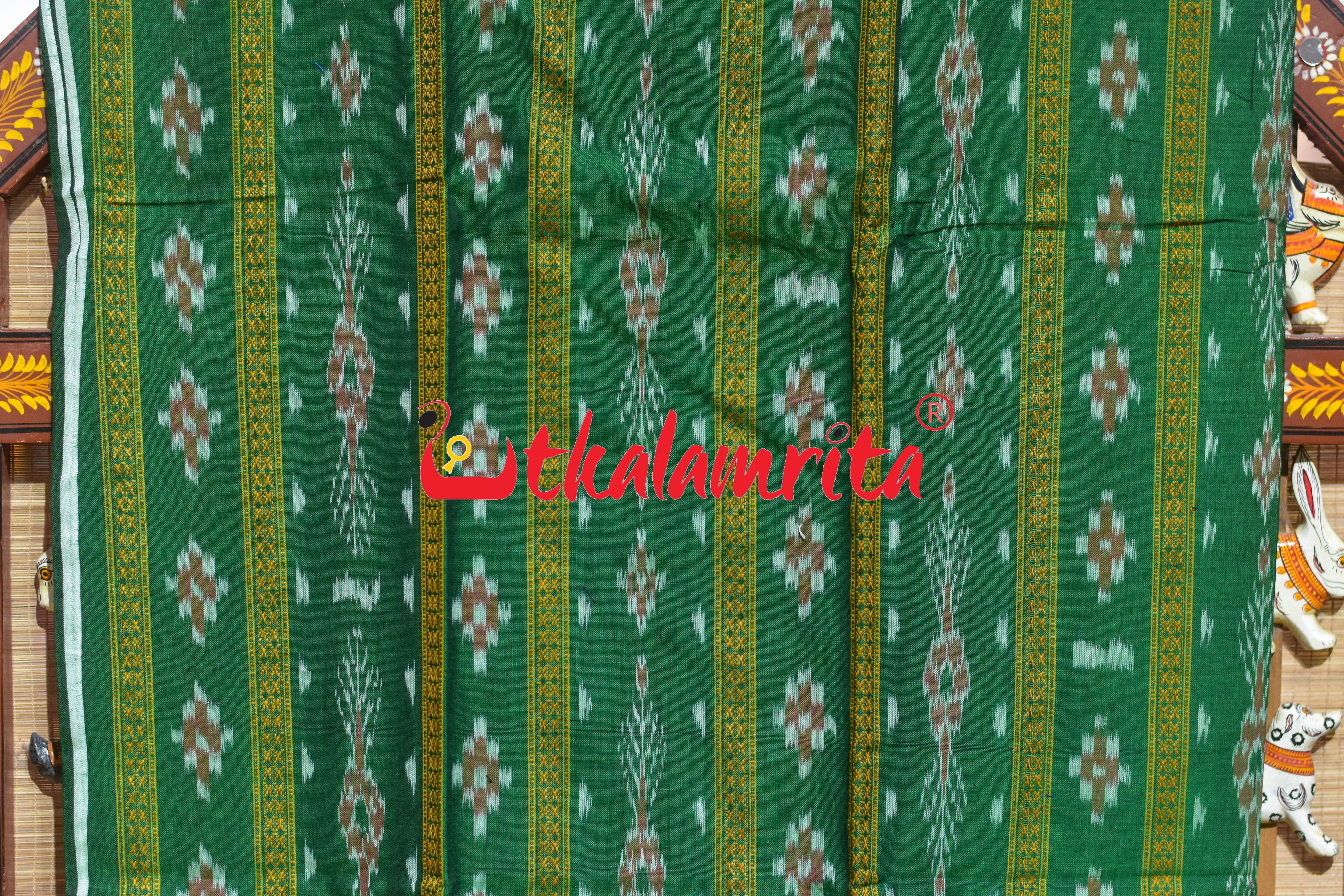 Light Green Red Pasapali Long Flower Dress Set