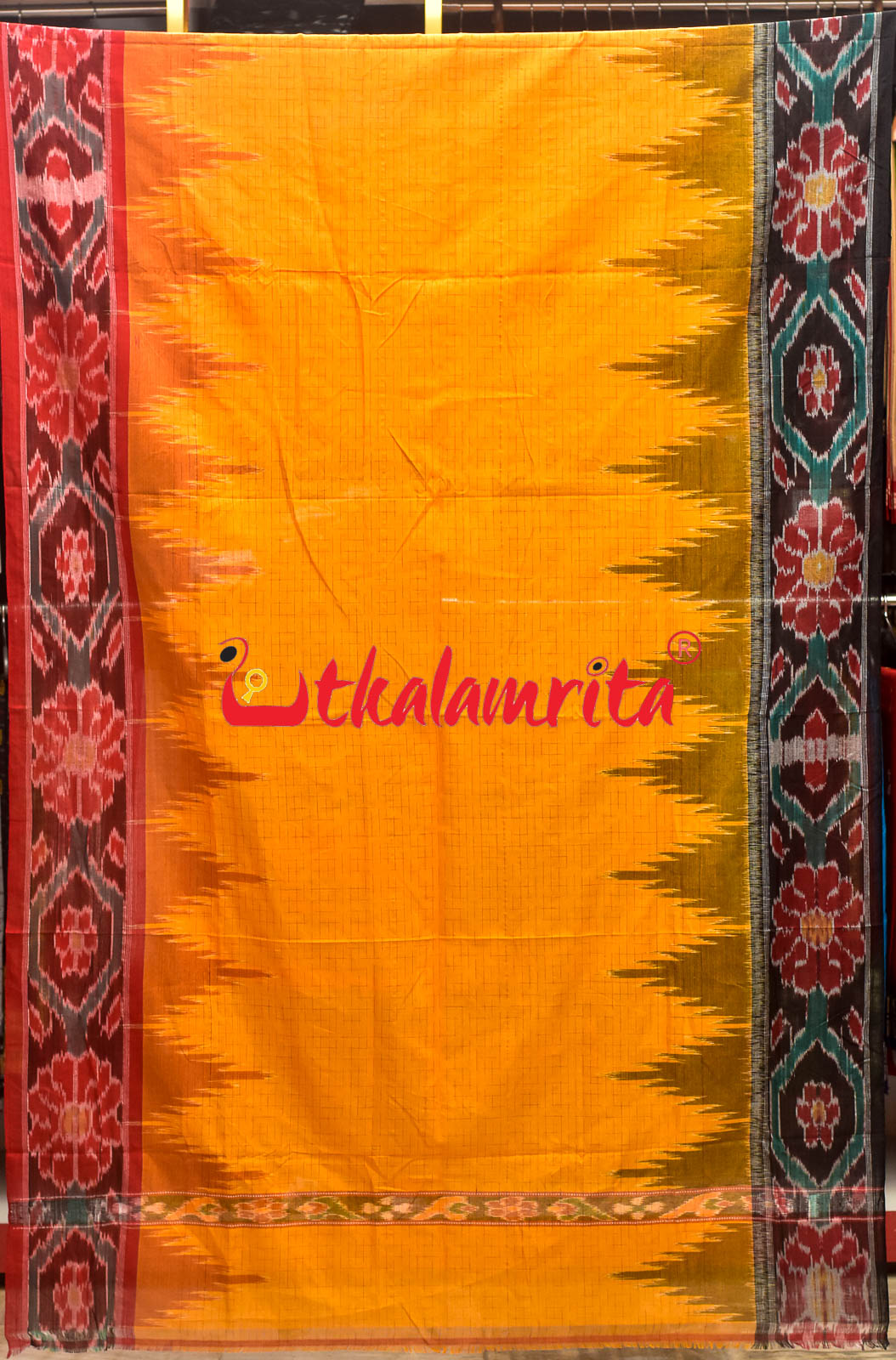 Yellow Ganga Jamuna Scot (Dupatta)