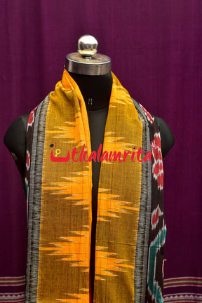 Yellow Ganga Jamuna Scot (Dupatta)