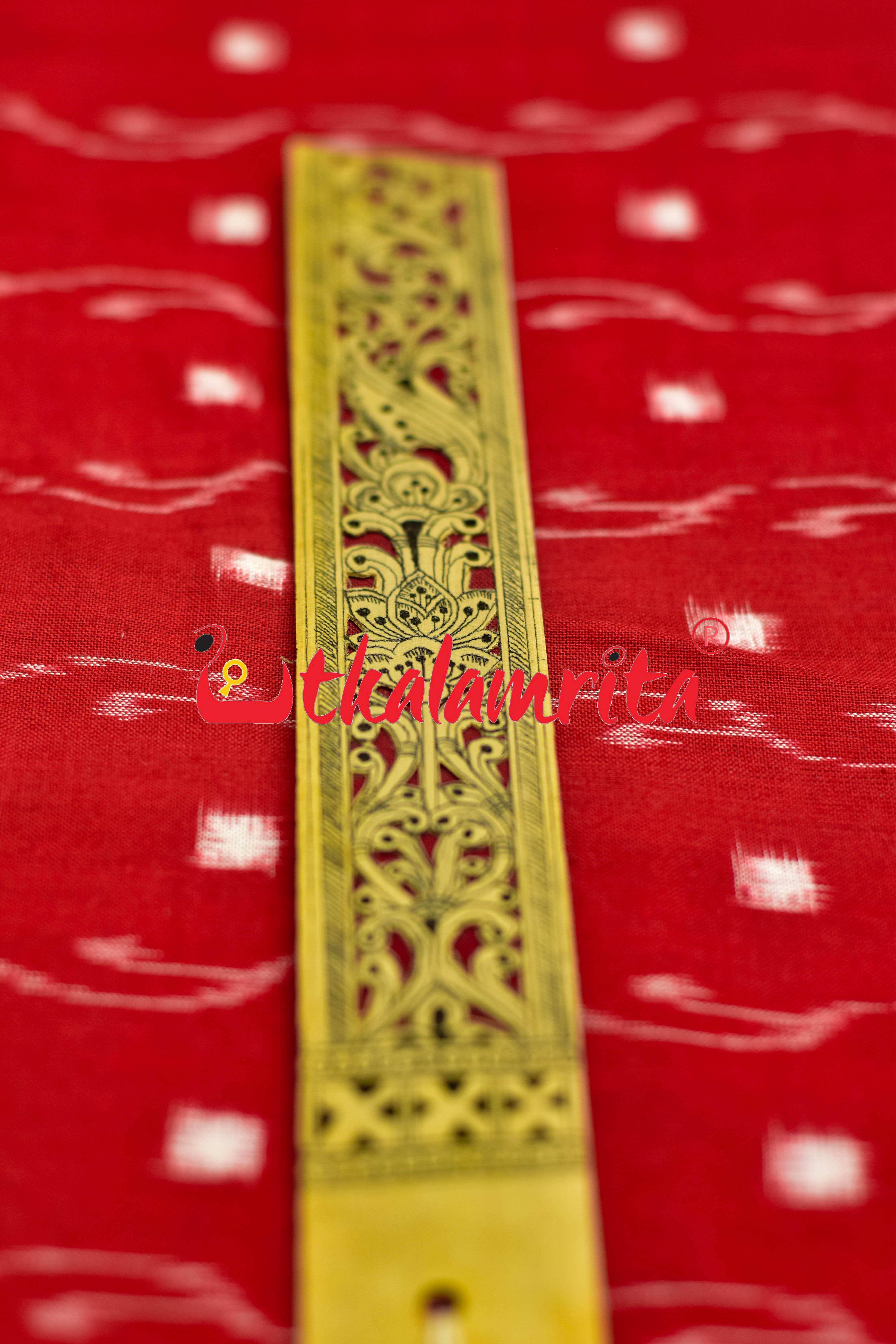 Maroon Middle Lotus (Talapatra Bookmark)