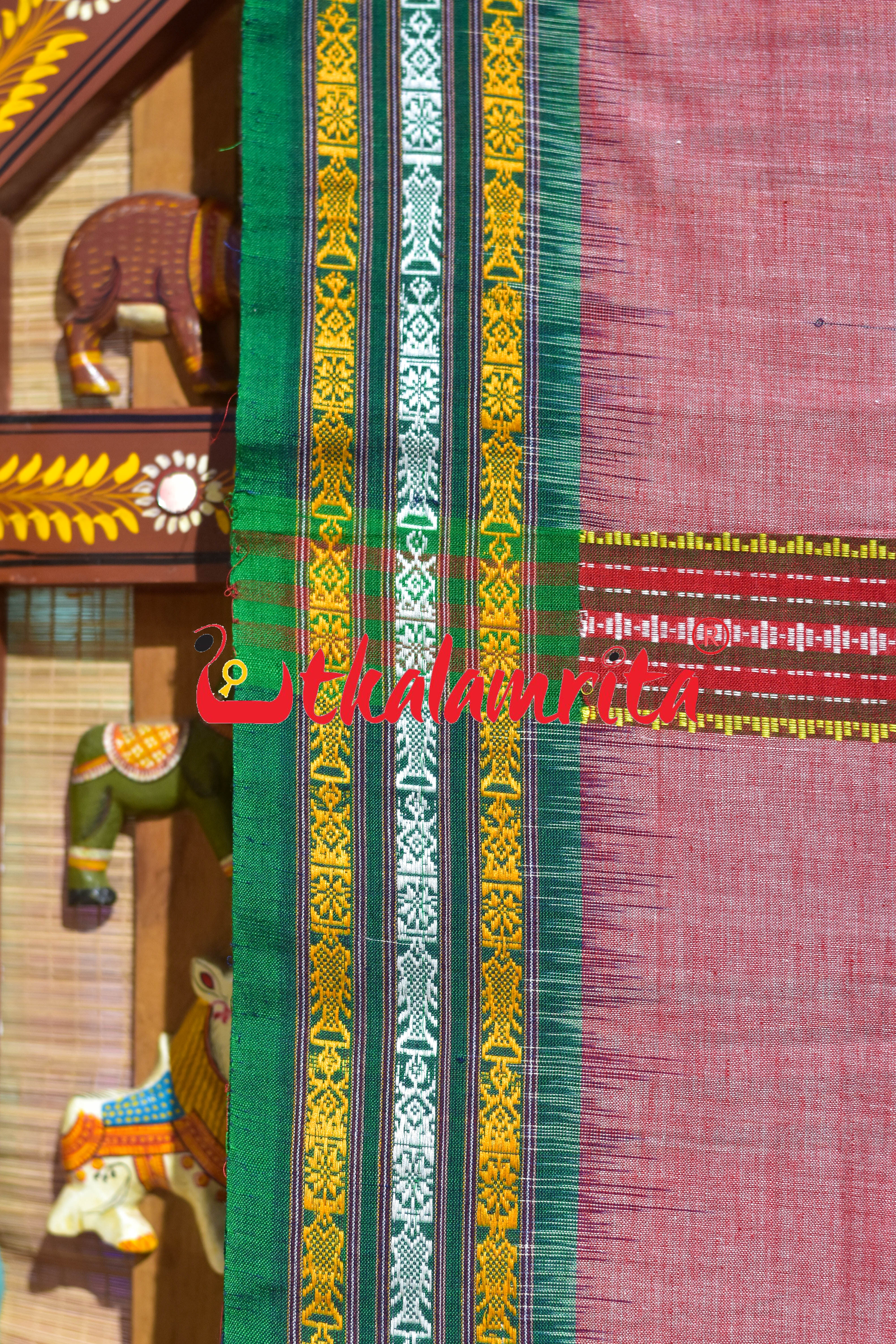 Pink Mala Pati Dhalapathar Cotton Saree