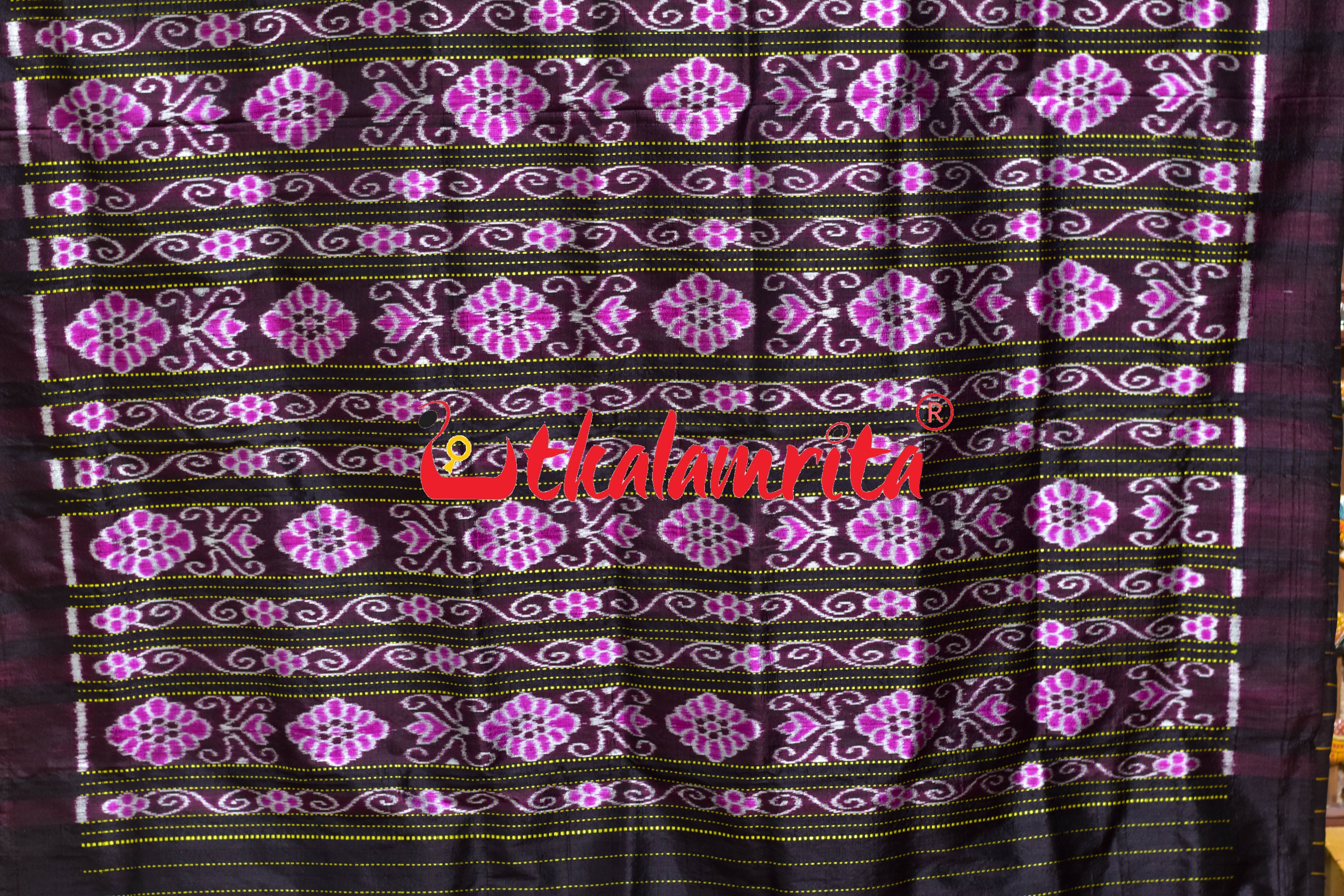 Coffee Self Nabakothi Khandua Silk Saree