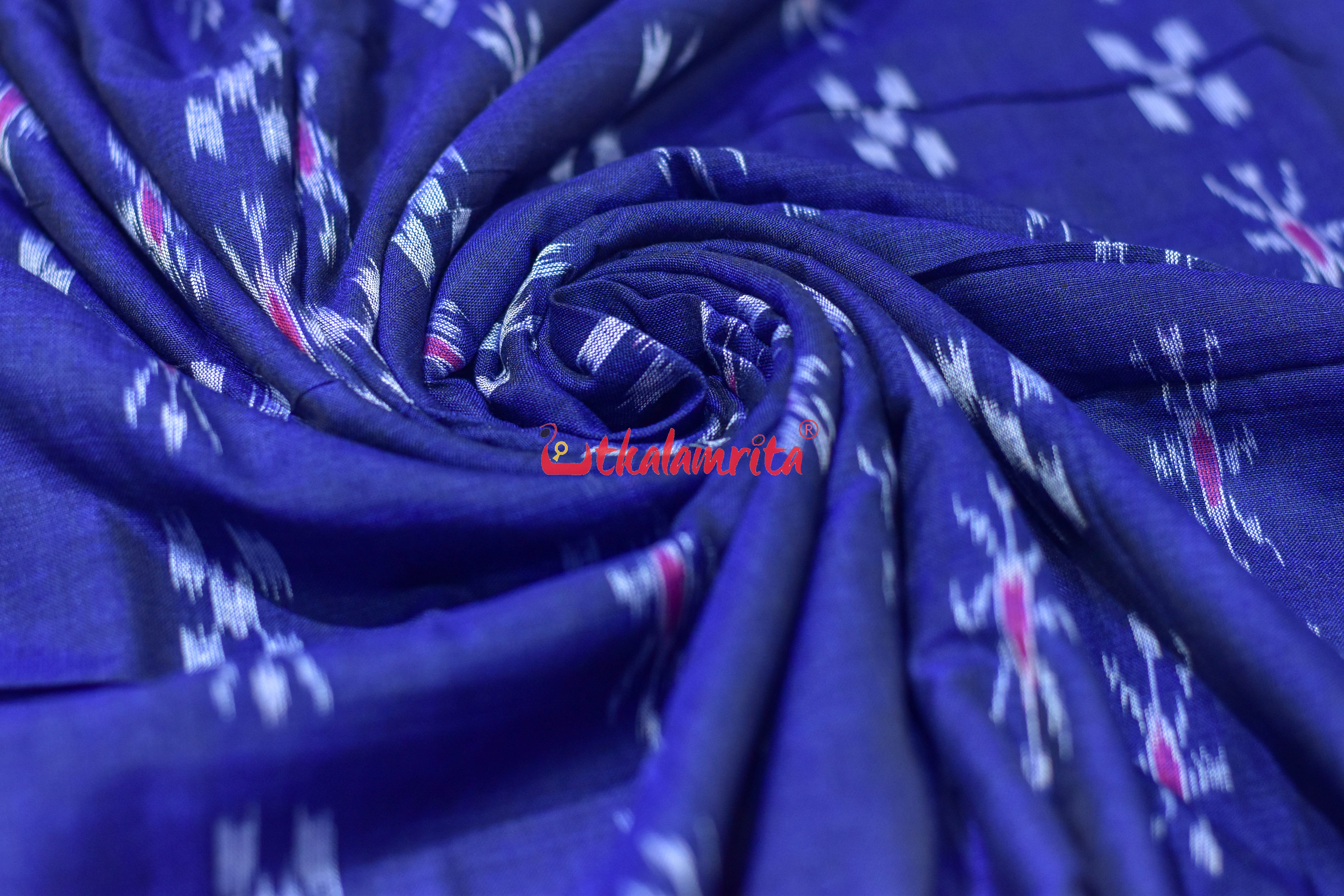 Blue Simple Pasapali and Flower (Fabric)