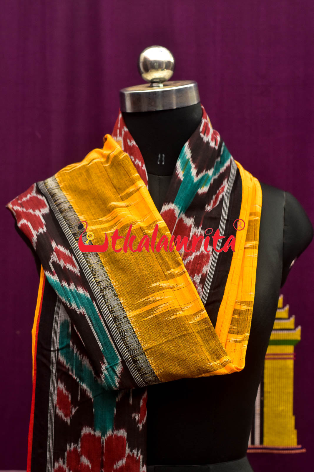 Yellow Ganga Jamuna Scot (Dupatta)