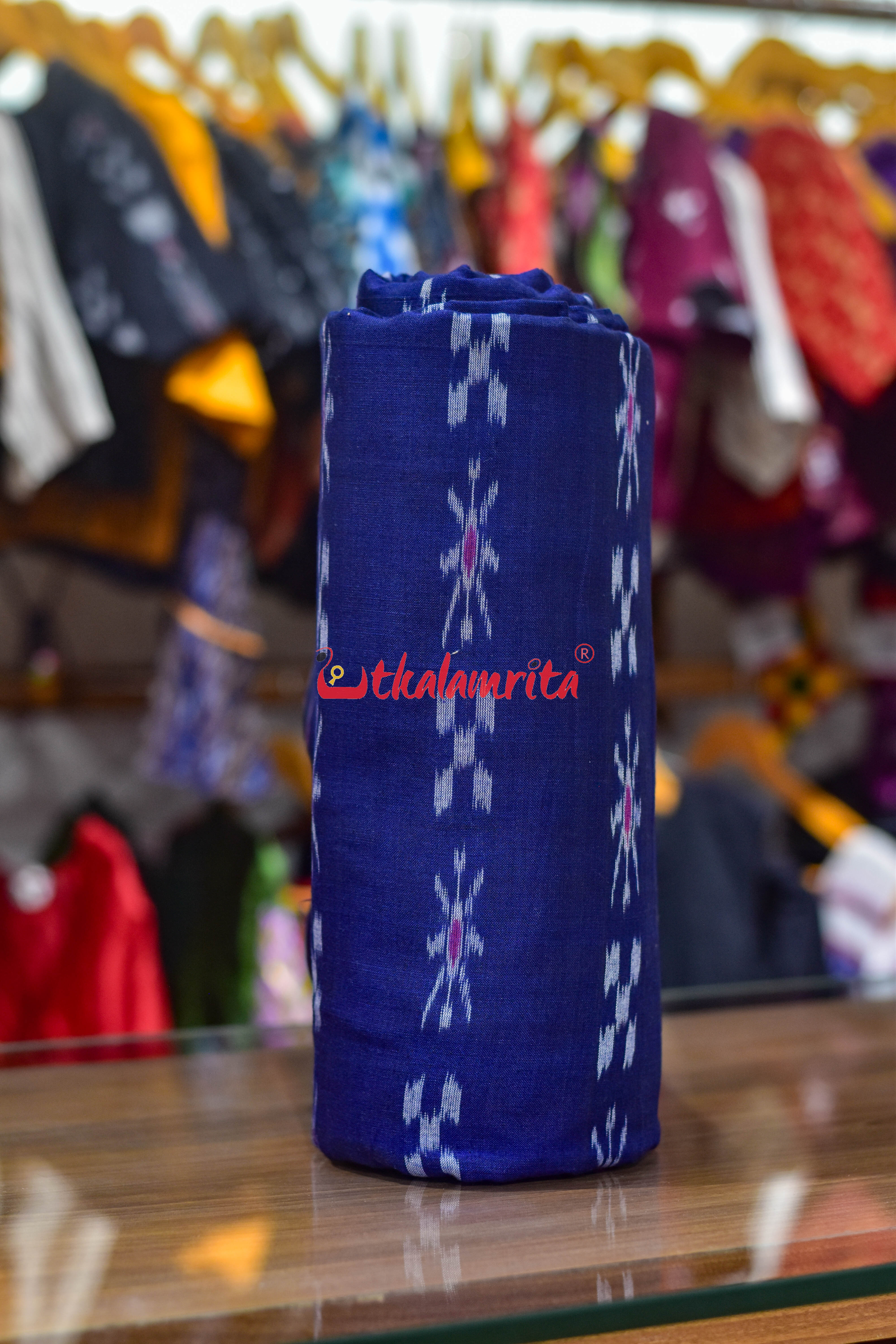 Blue Simple Pasapali and Flower (Fabric)