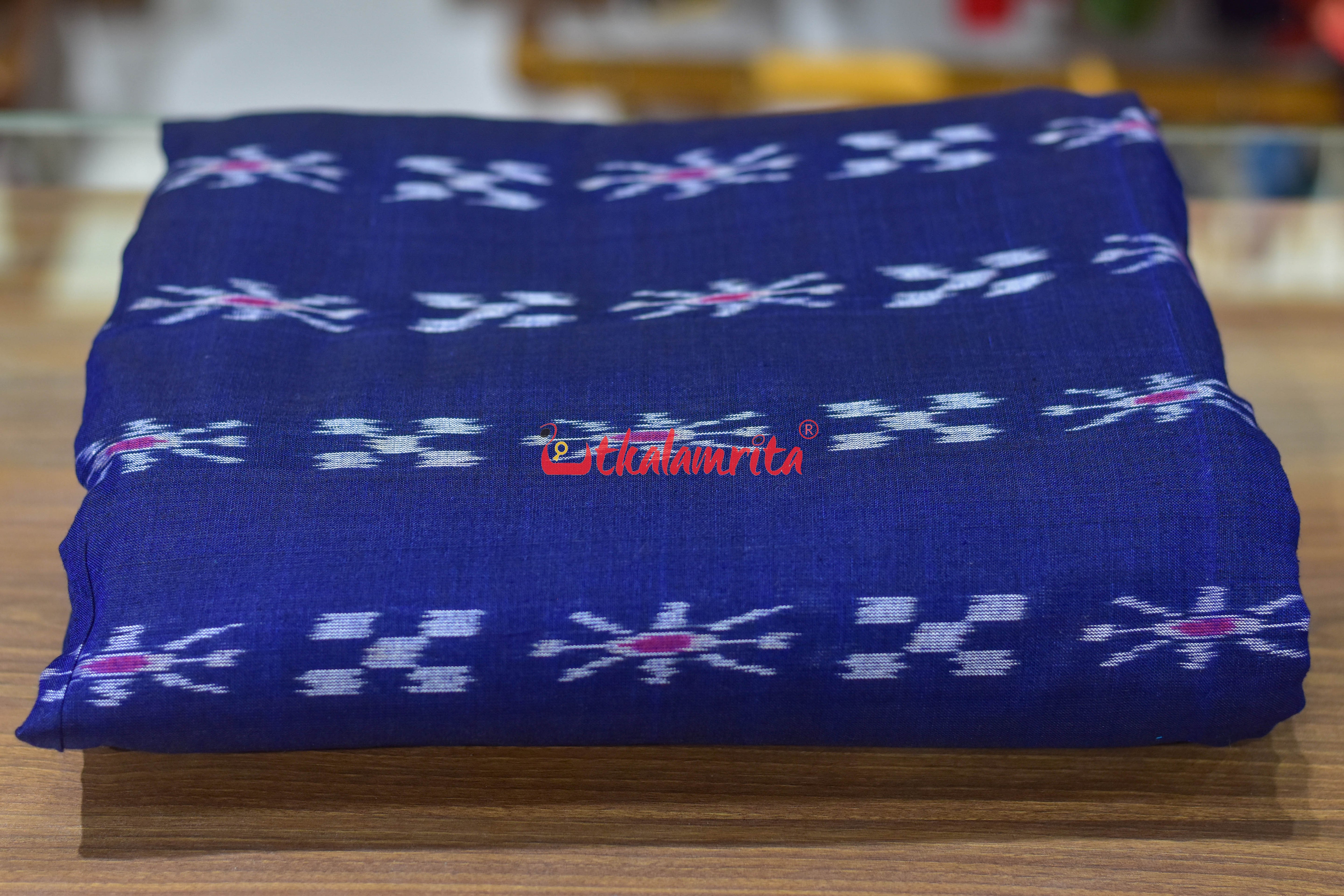 Blue Simple Pasapali and Flower (Fabric)