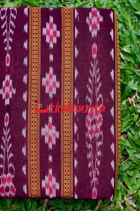 Coffee Pasapali With Flower Ikat (Fabric)