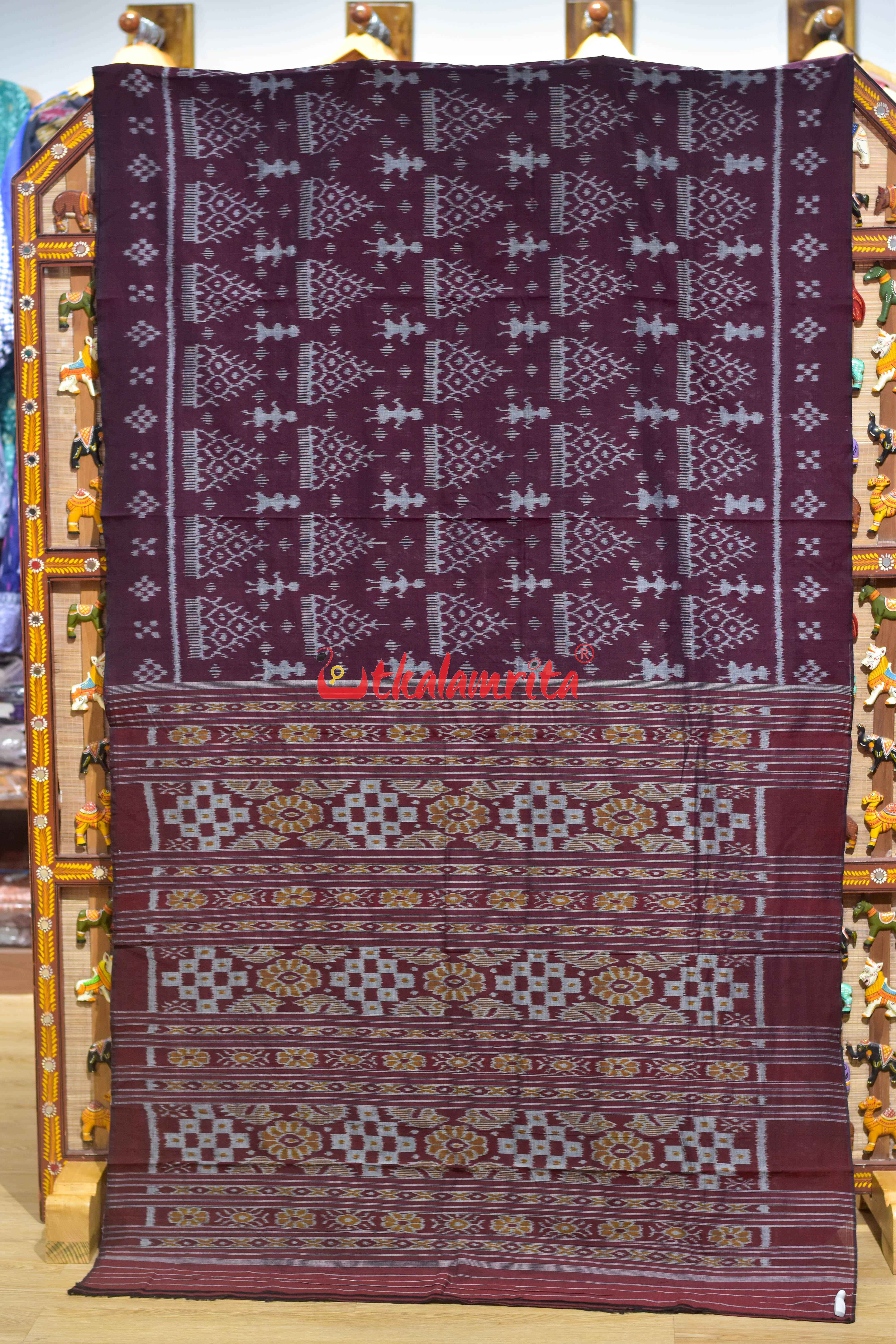 Coffee Tribals and Chita Khandua Cotton Saree