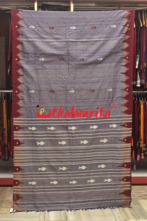 Violet Tussar Kotpad Saree