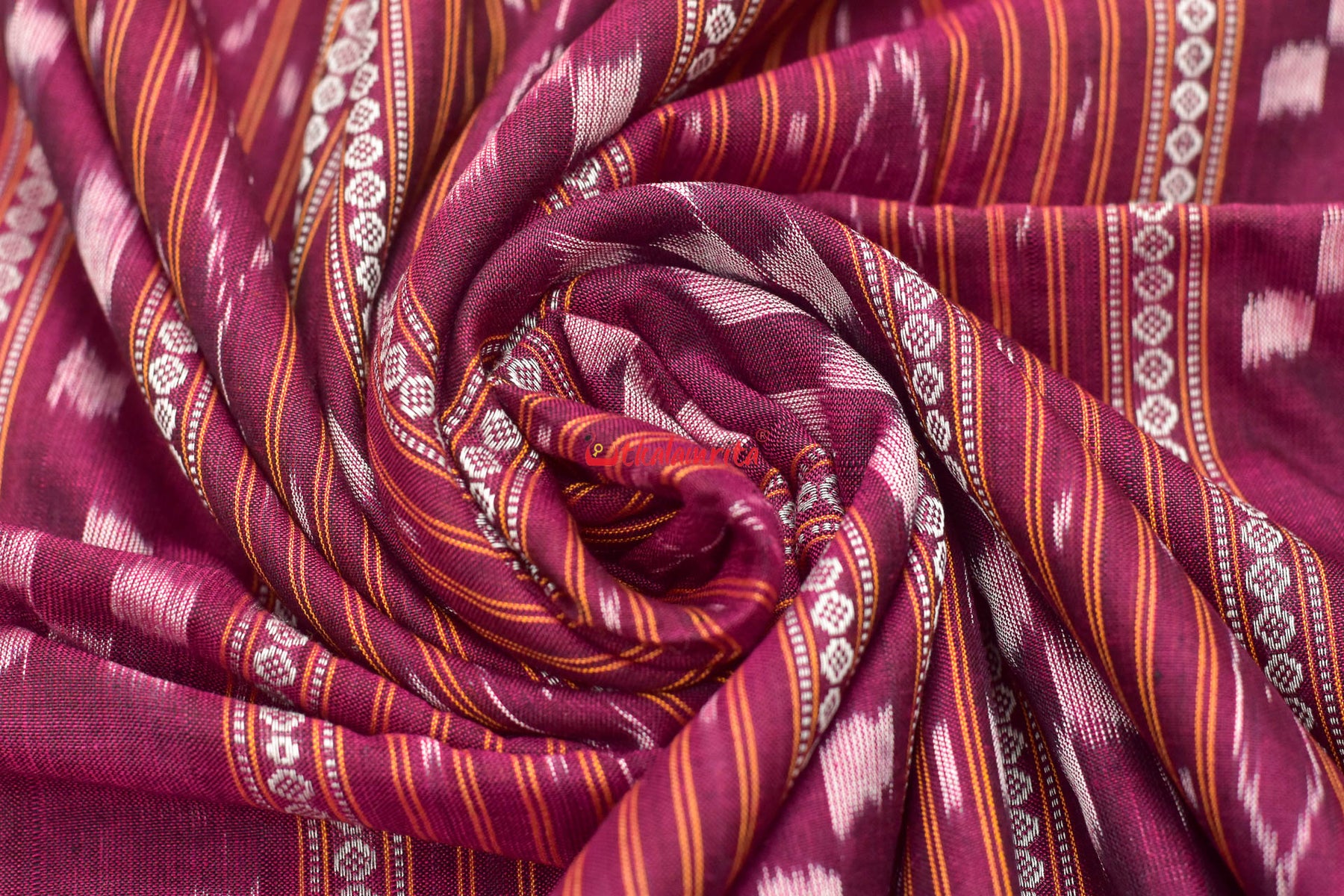 Dark Magenta Pasapali Ikat (Fabric)