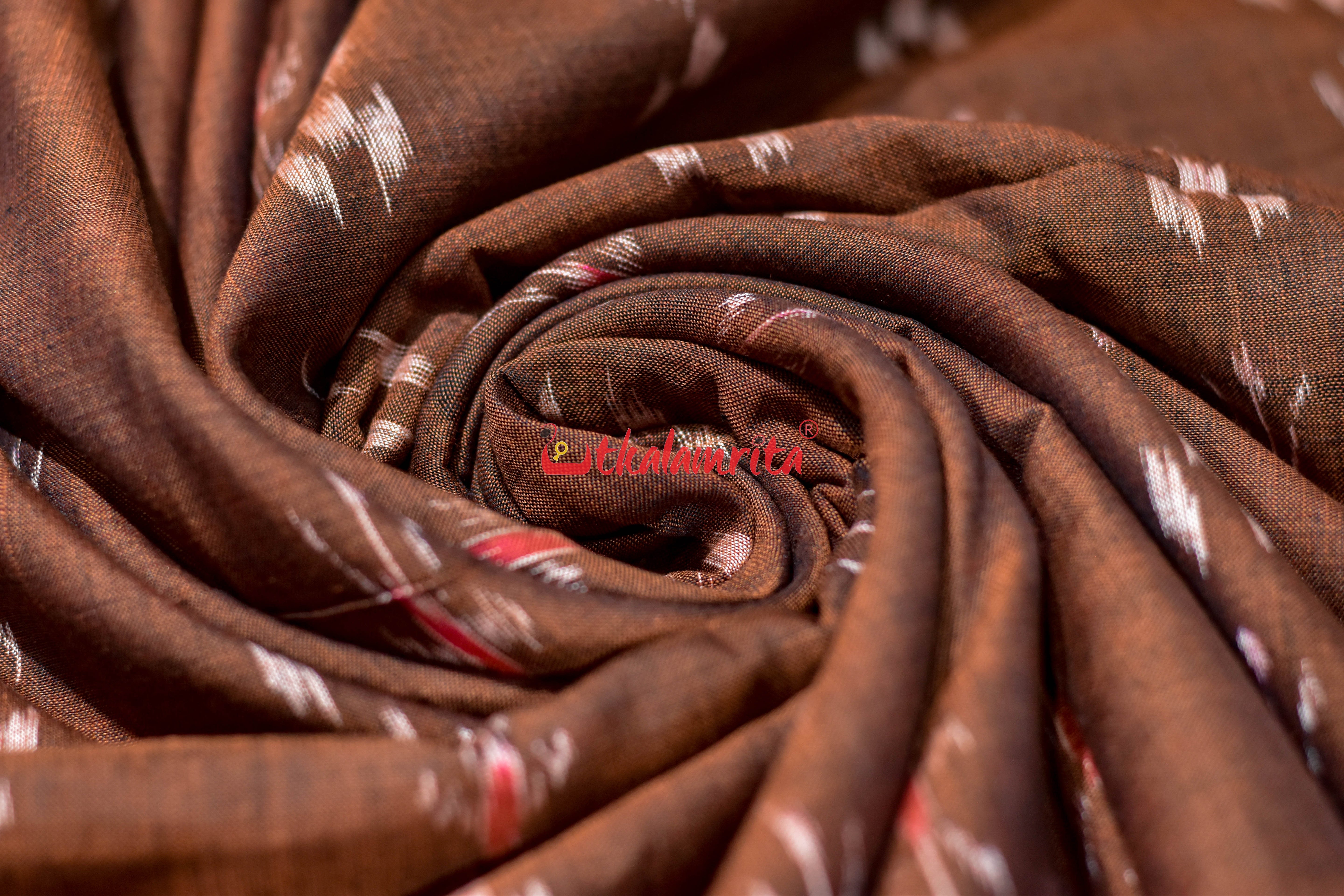 Chocolat Brown Simple Pasapali and Flower (Fabric)