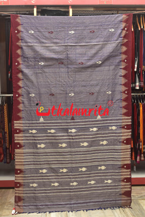 Violet Tussar Kotpad Saree