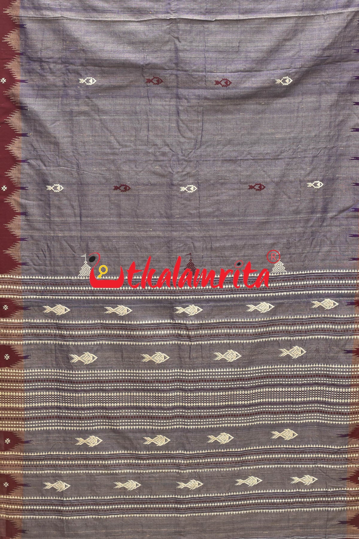 Violet Tussar Kotpad Saree