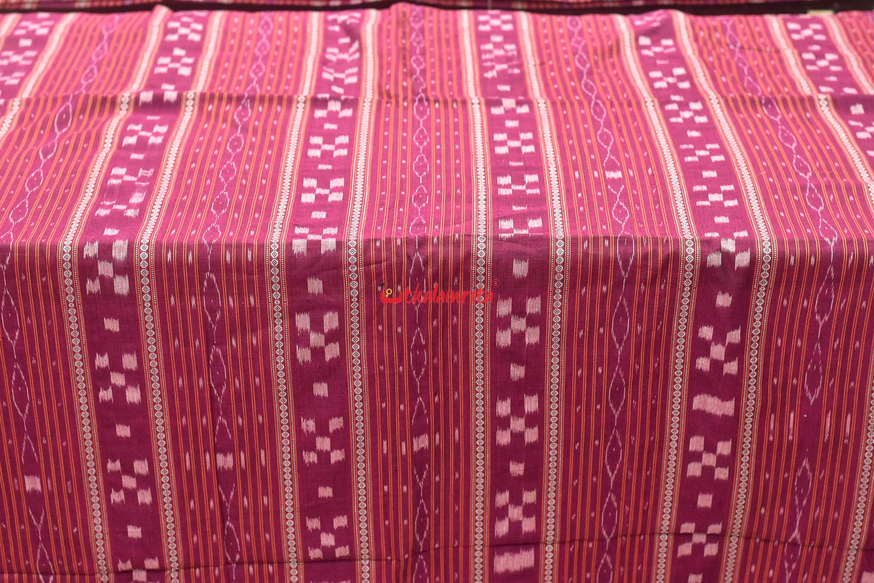 Dark Magenta Pasapali Ikat (Fabric)