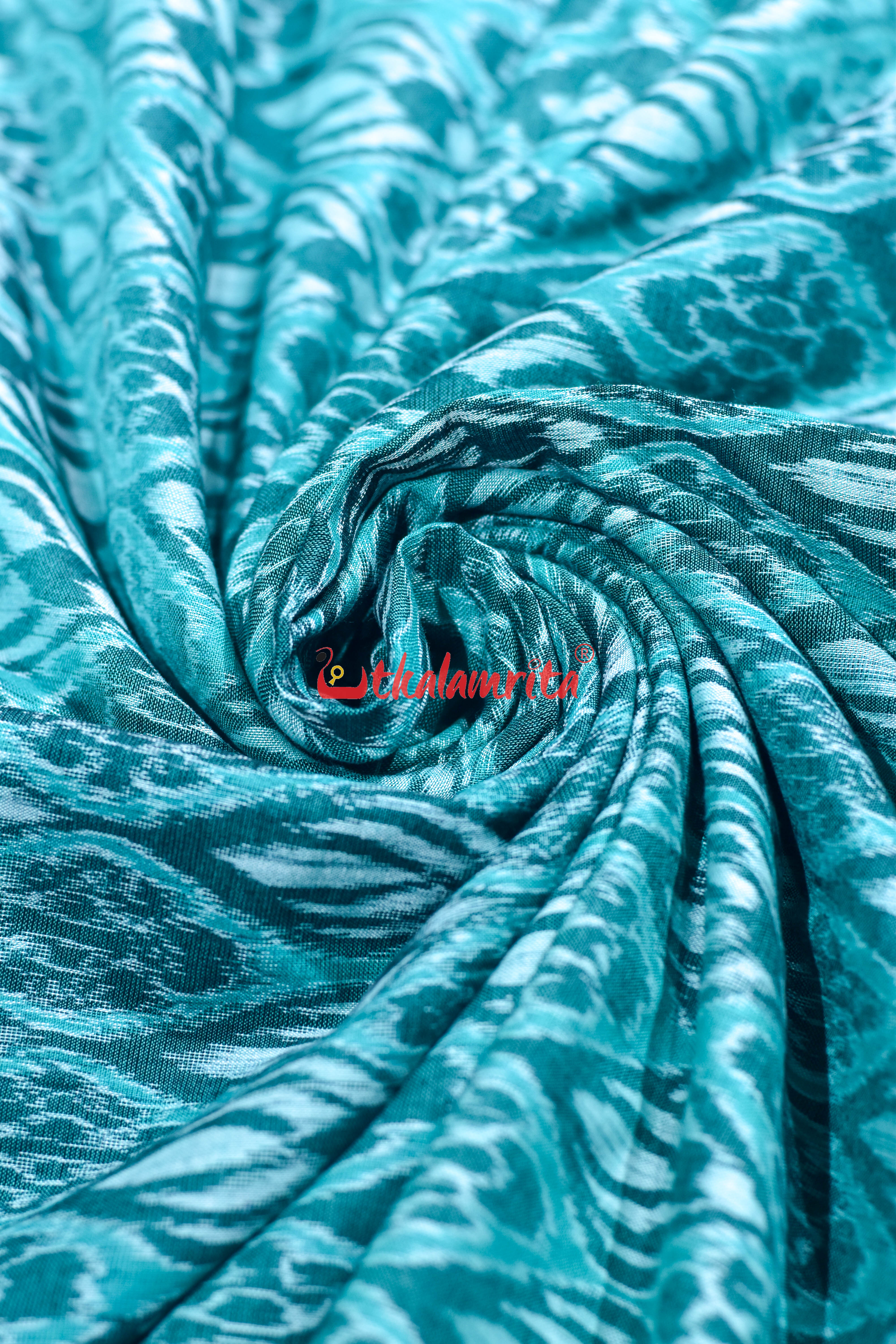 Green Flower Bandha Cotton (Fabric)