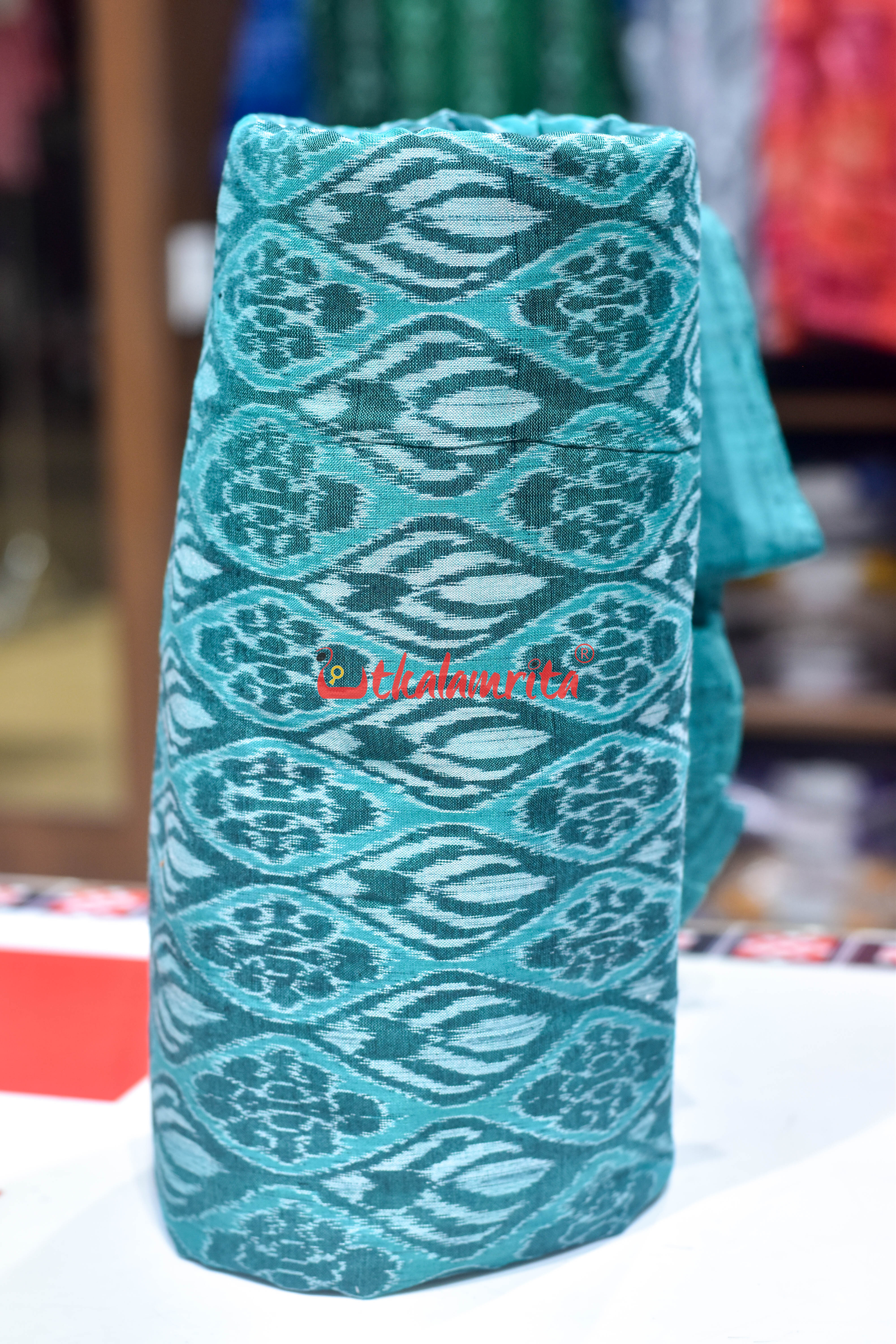 Green Flower Bandha Cotton (Fabric)
