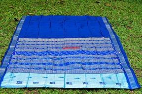 Aqua Tribal Bomkai Silk Saree