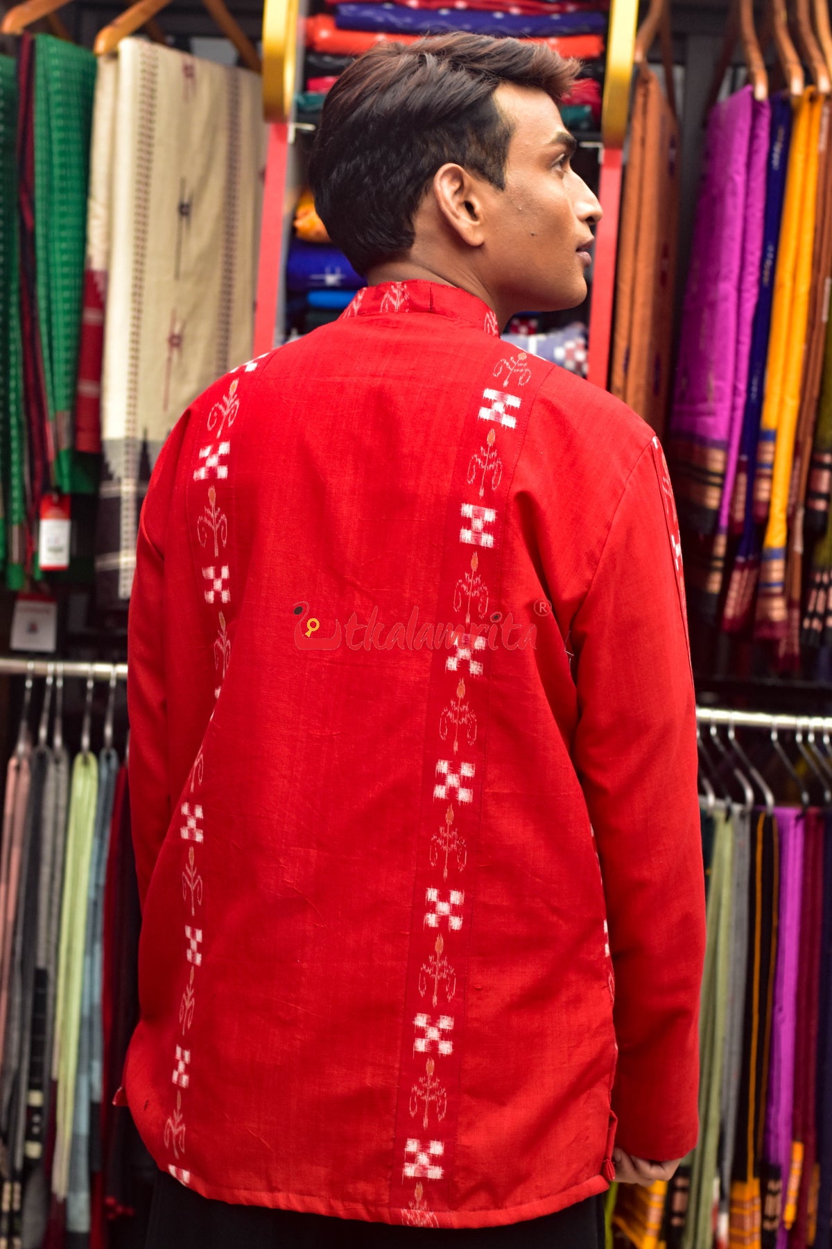Pasapali & Flower (Men's Half Sherwani)