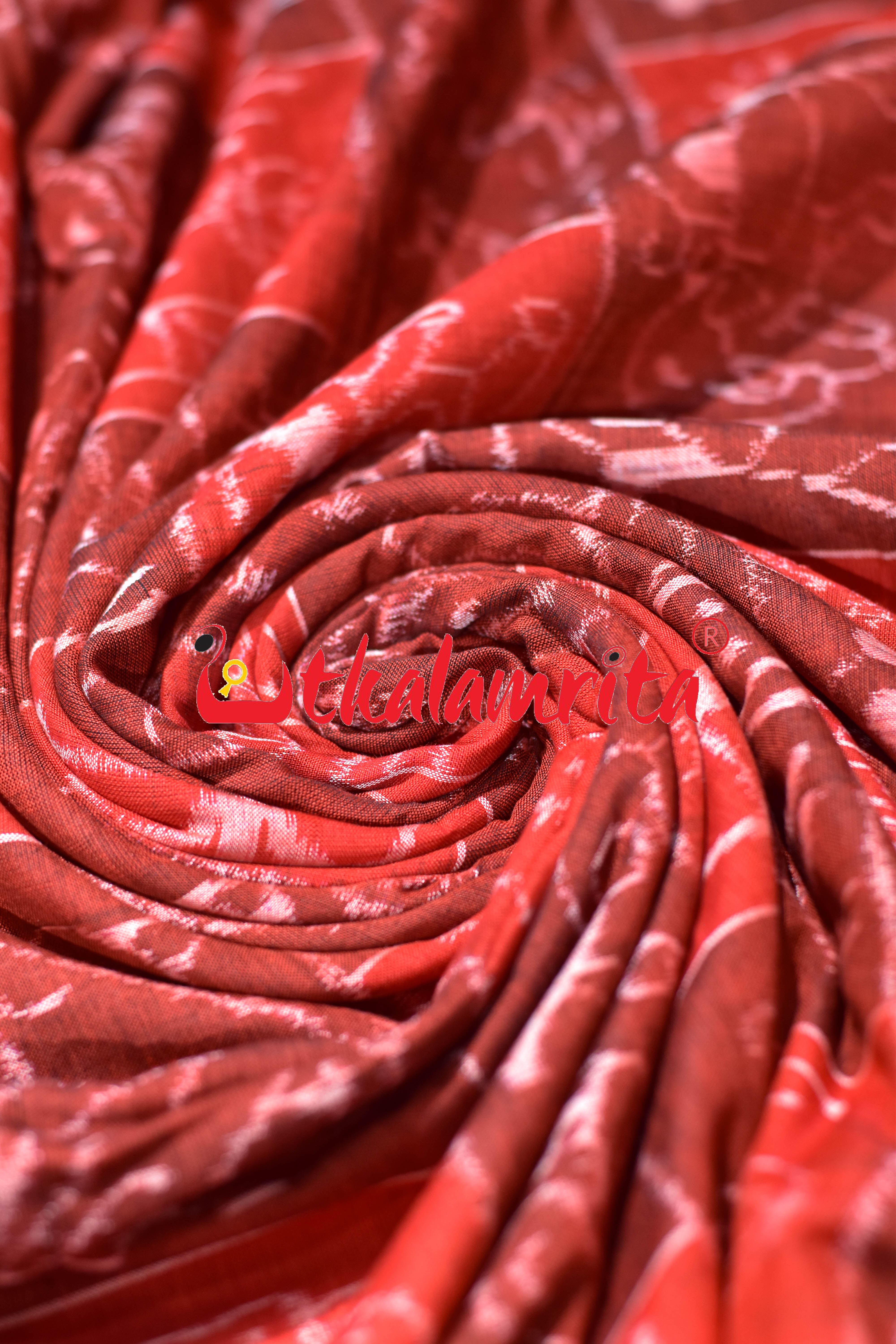 11 Kuthi Red Maroon Jodi Motifs Sambalpuri Cotton (Fabric)