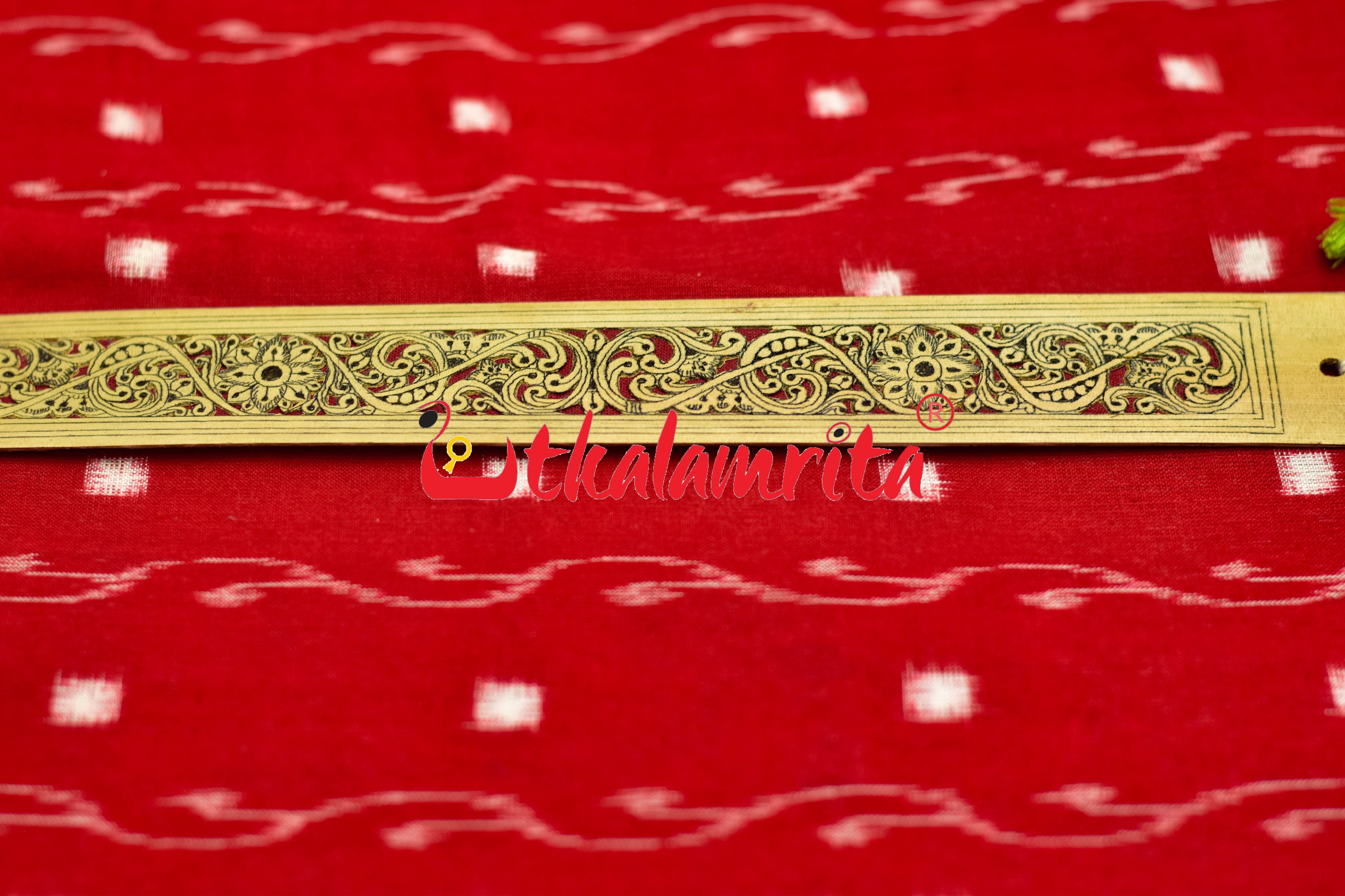 Maroon Fown Flower (Talapatra Bookmark)