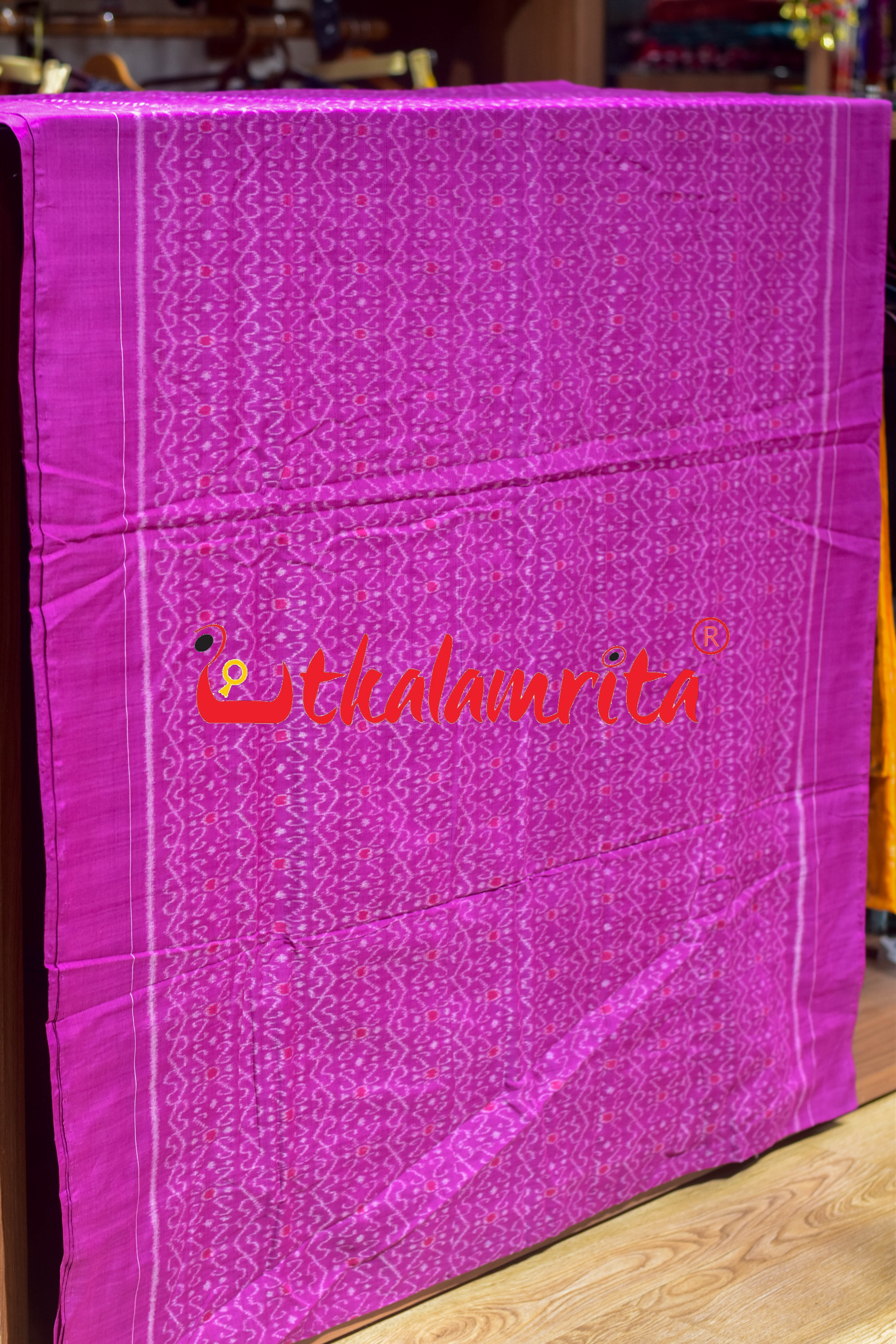 Magenta S Bandha Sambalpuri Cotton (Fabric)
