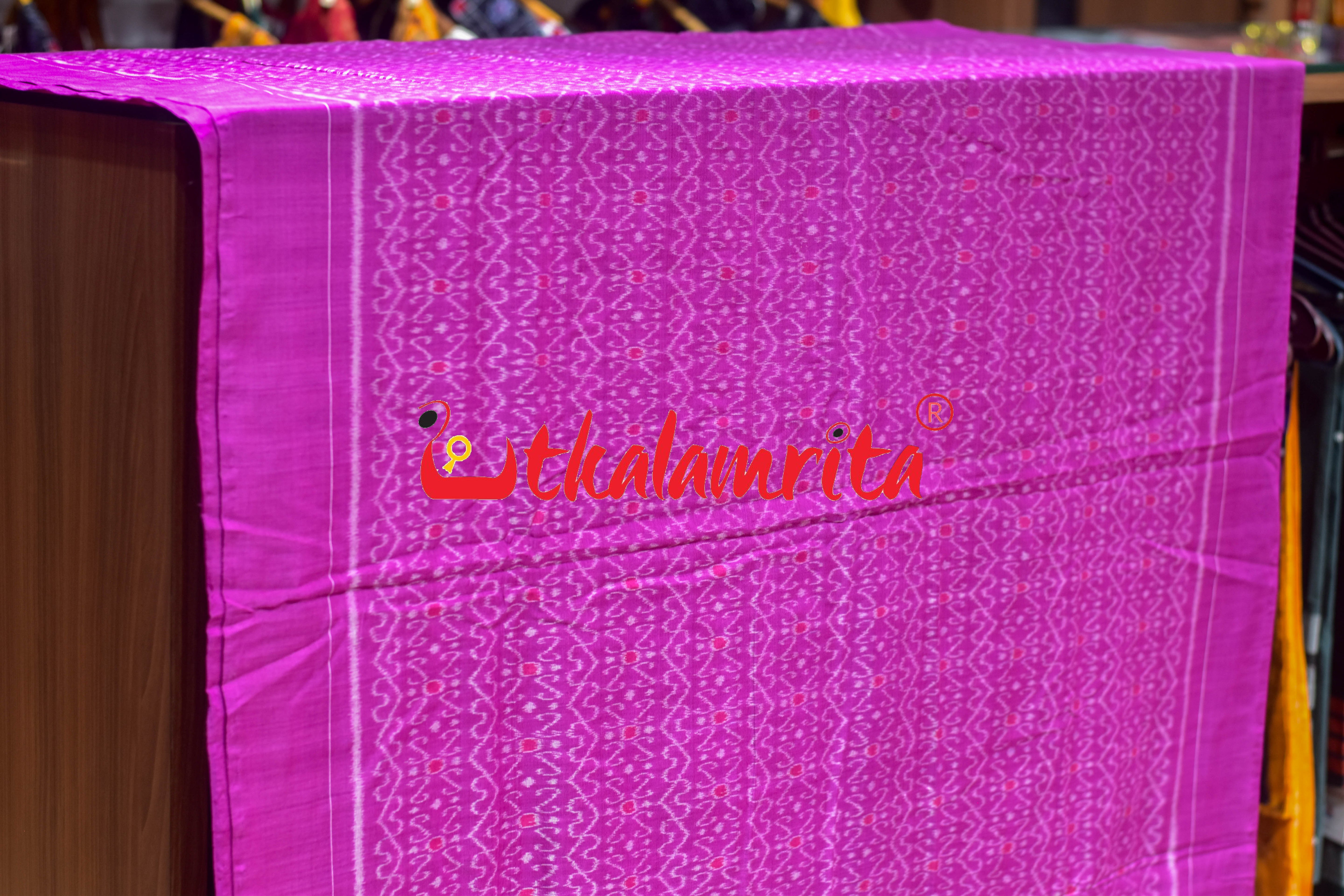 Magenta S Bandha Sambalpuri Cotton (Fabric)