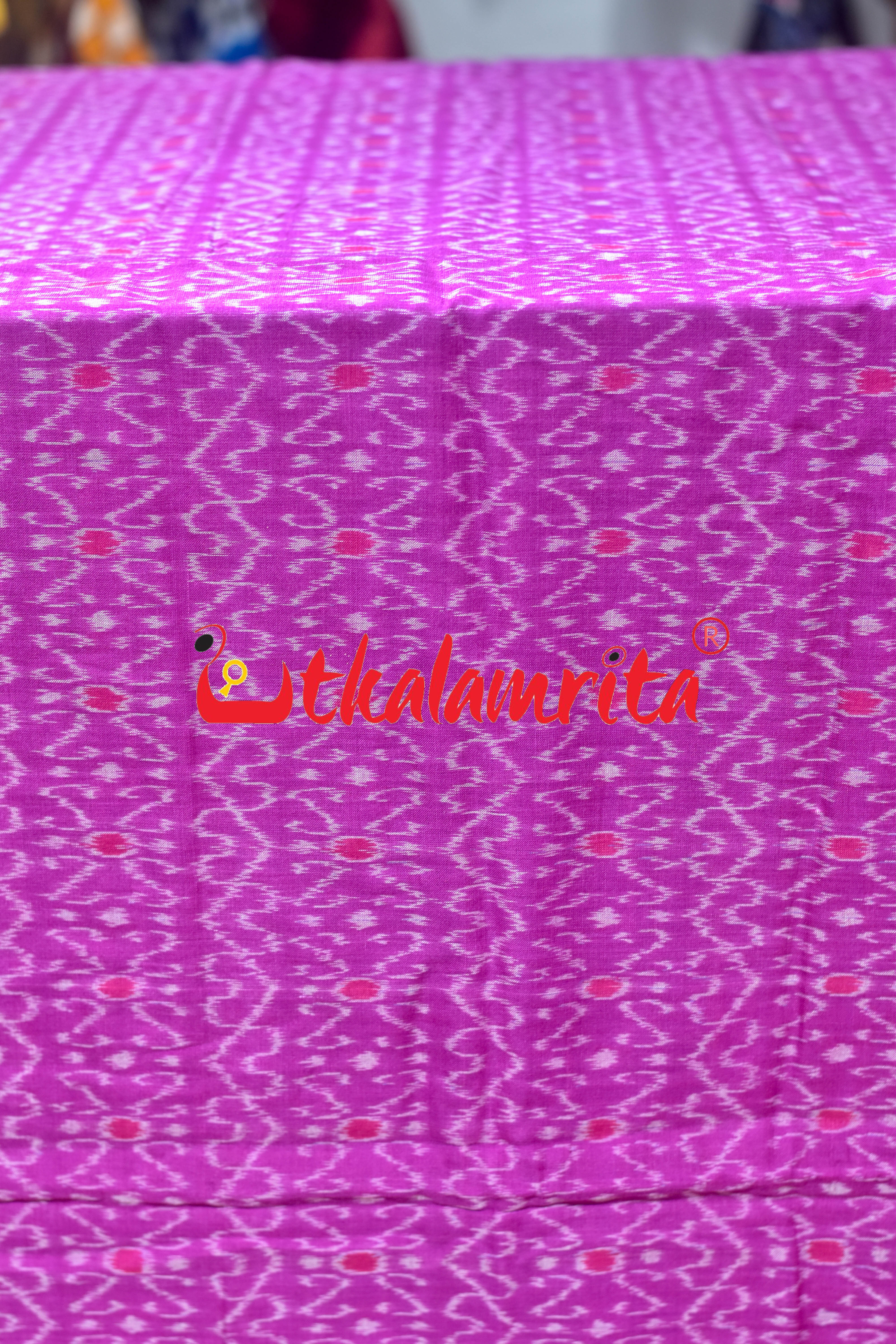 Magenta S Bandha Sambalpuri Cotton (Fabric)