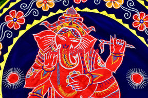 Red Ganesha Blue Patch Applique