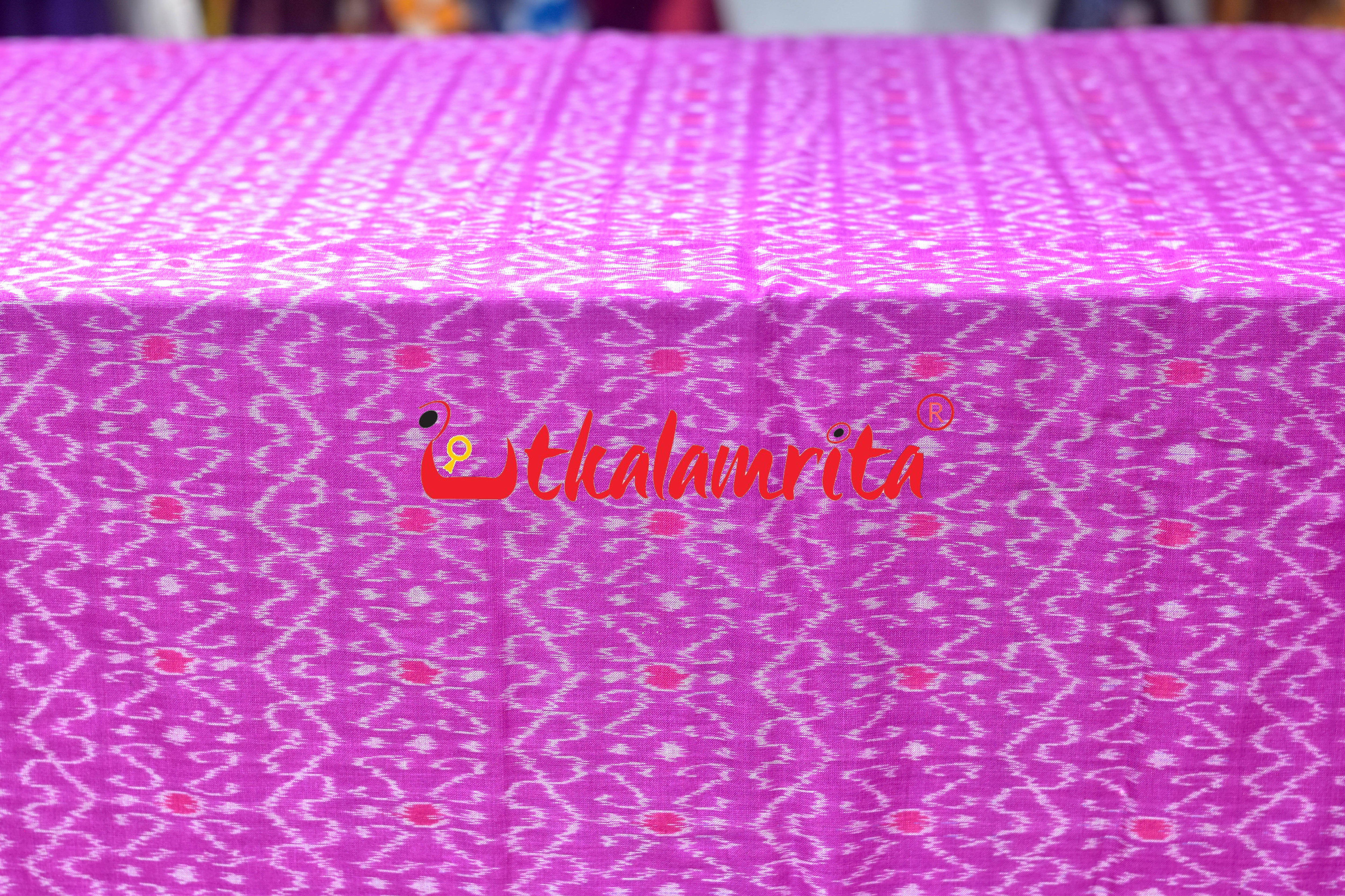 Magenta S Bandha Sambalpuri Cotton (Fabric)