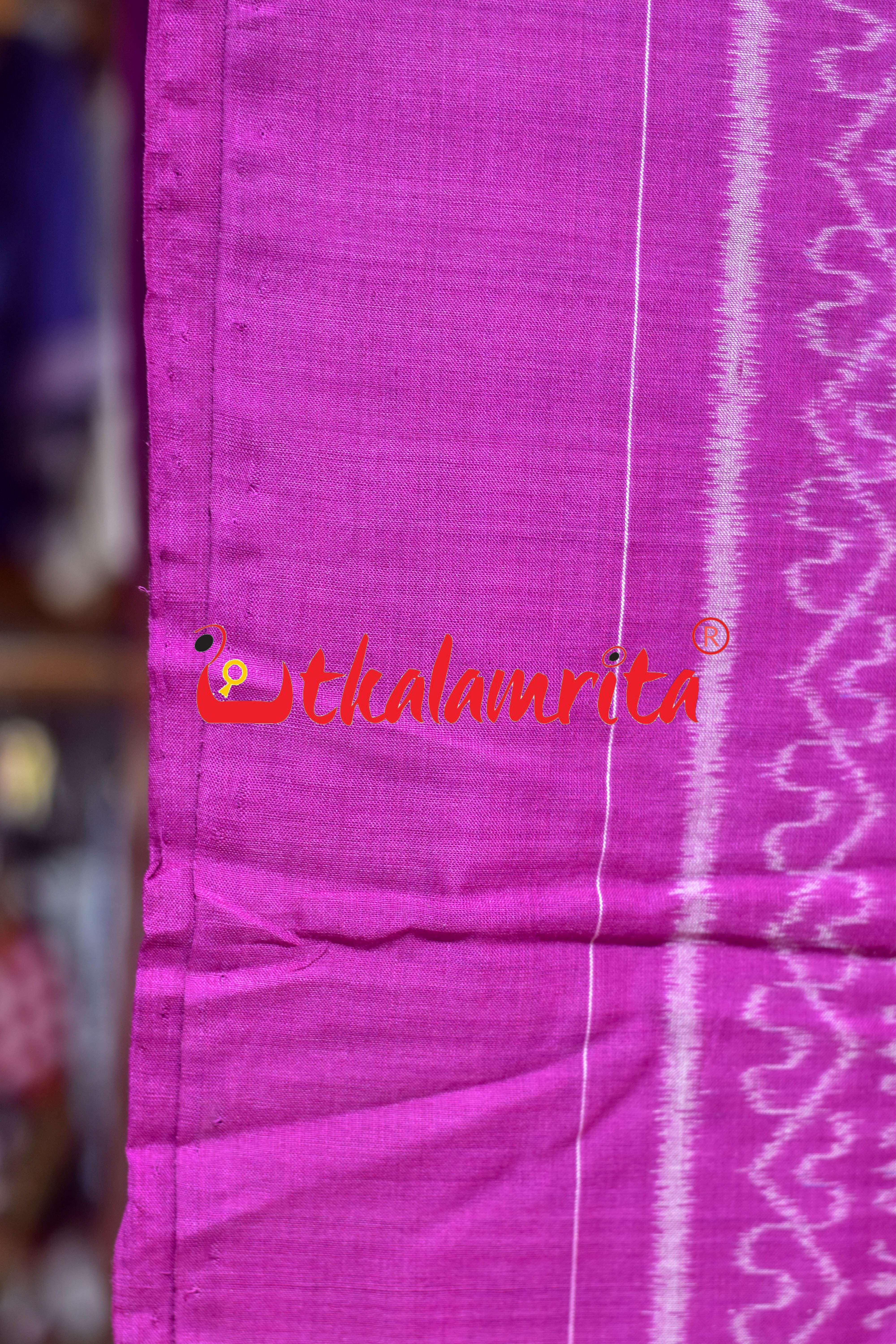 Magenta S Bandha Sambalpuri Cotton (Fabric)