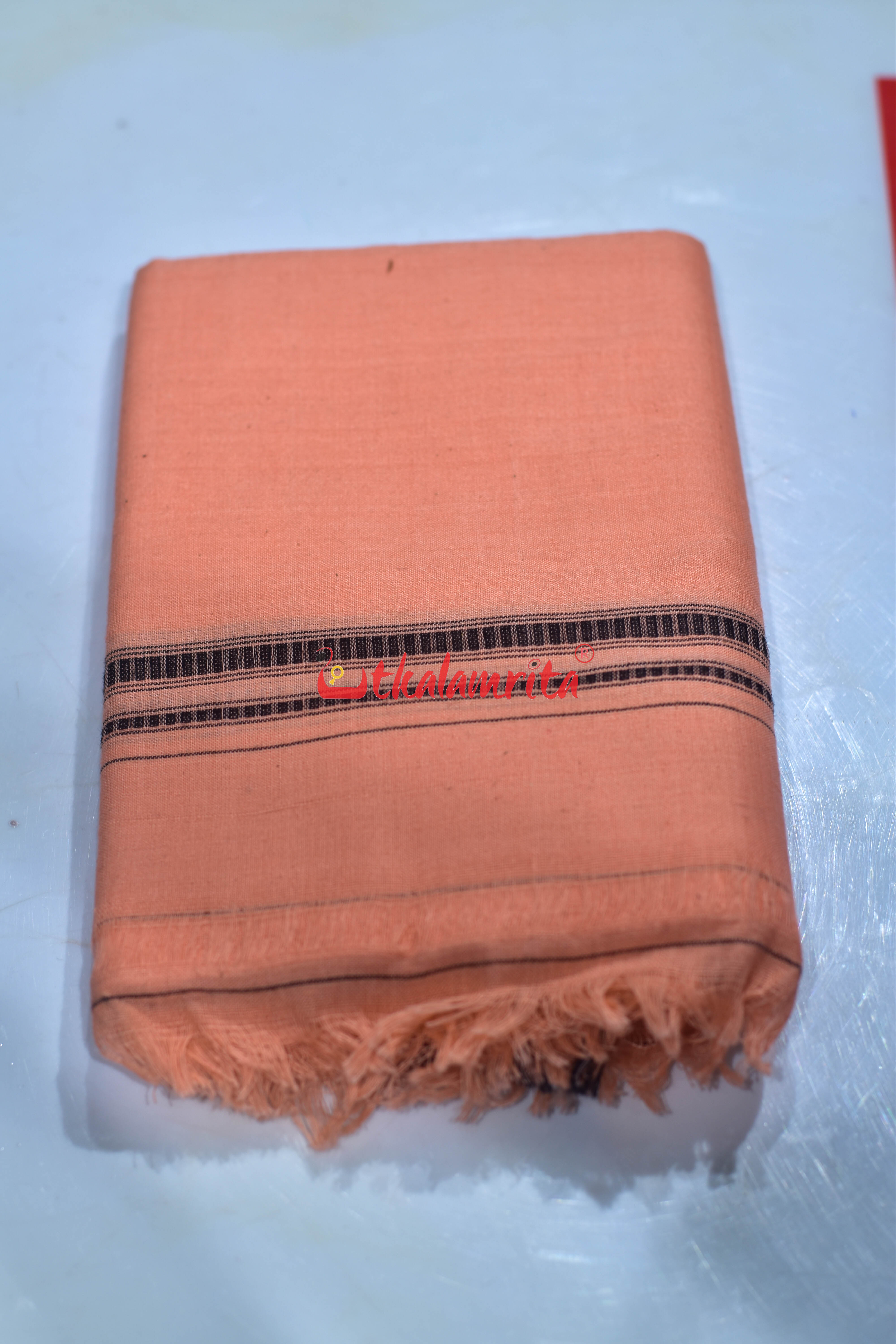 Plain Peach Gamuchha
