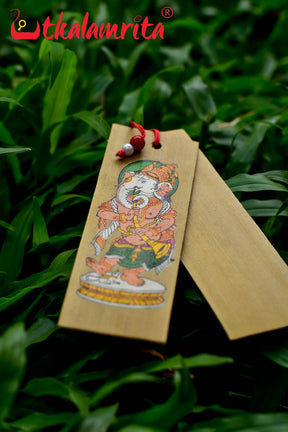 Sri Ganesh With Trumpet (Talapatra Bookmark)