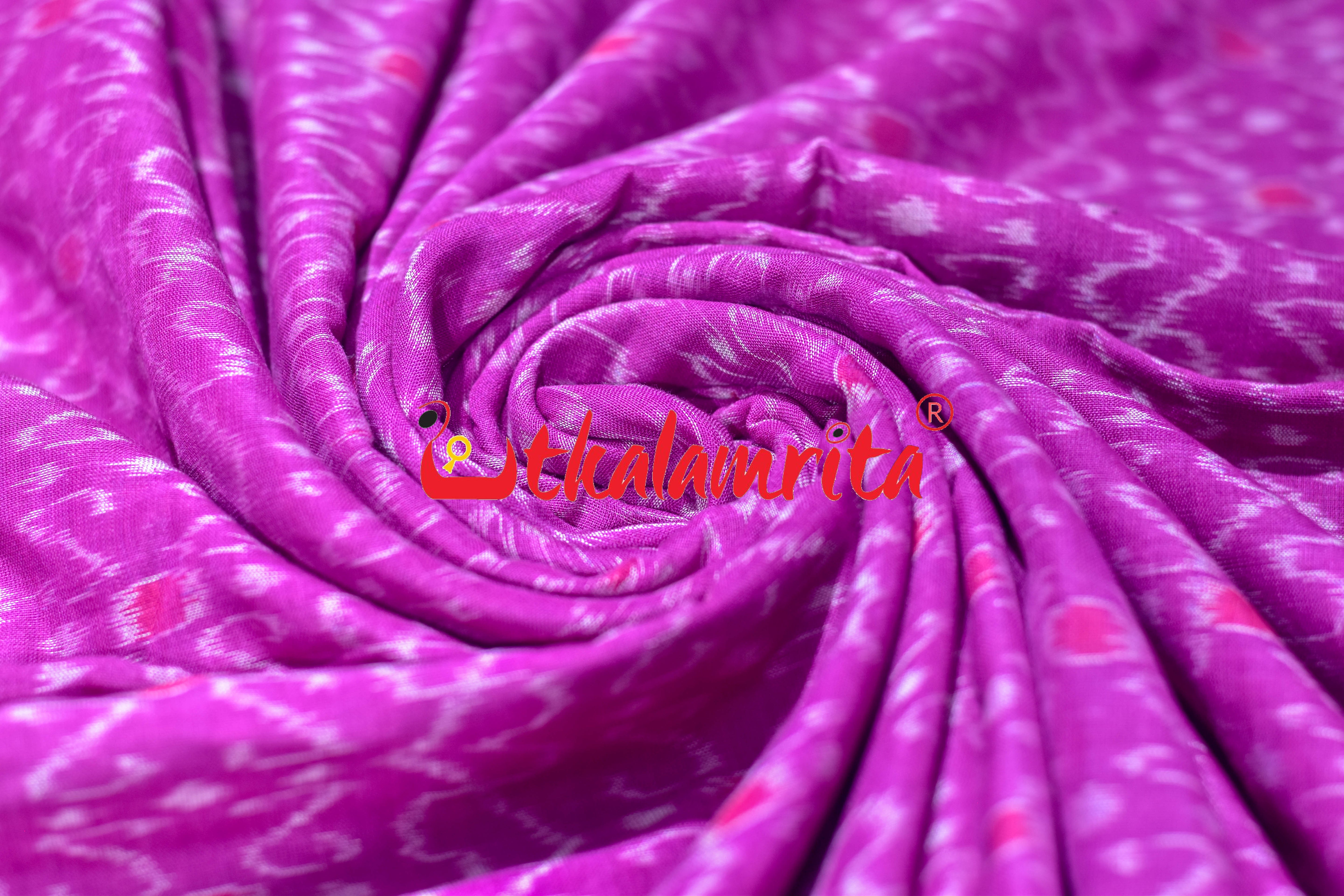 Magenta S Bandha Sambalpuri Cotton (Fabric)