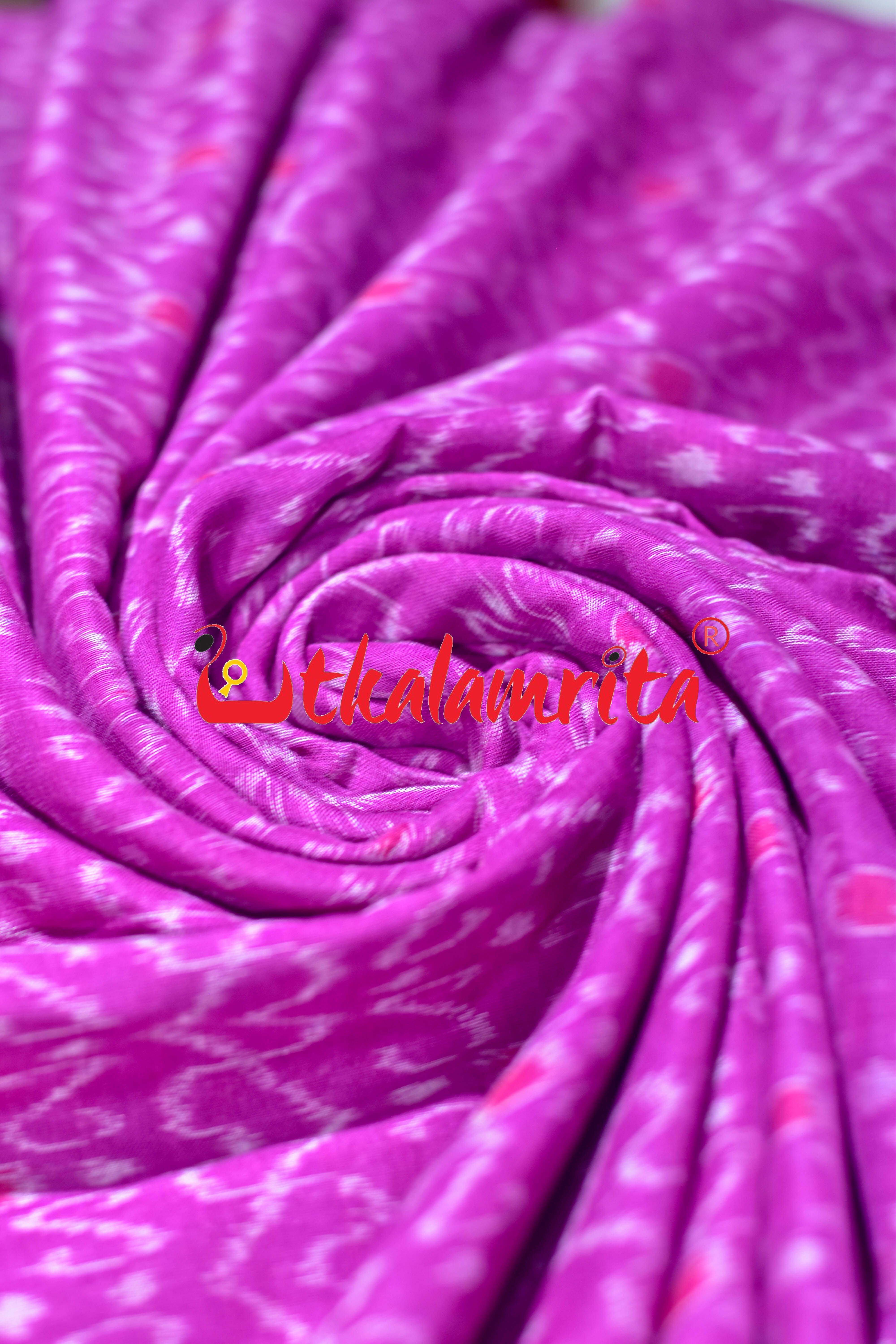 Magenta S Bandha Sambalpuri Cotton (Fabric)
