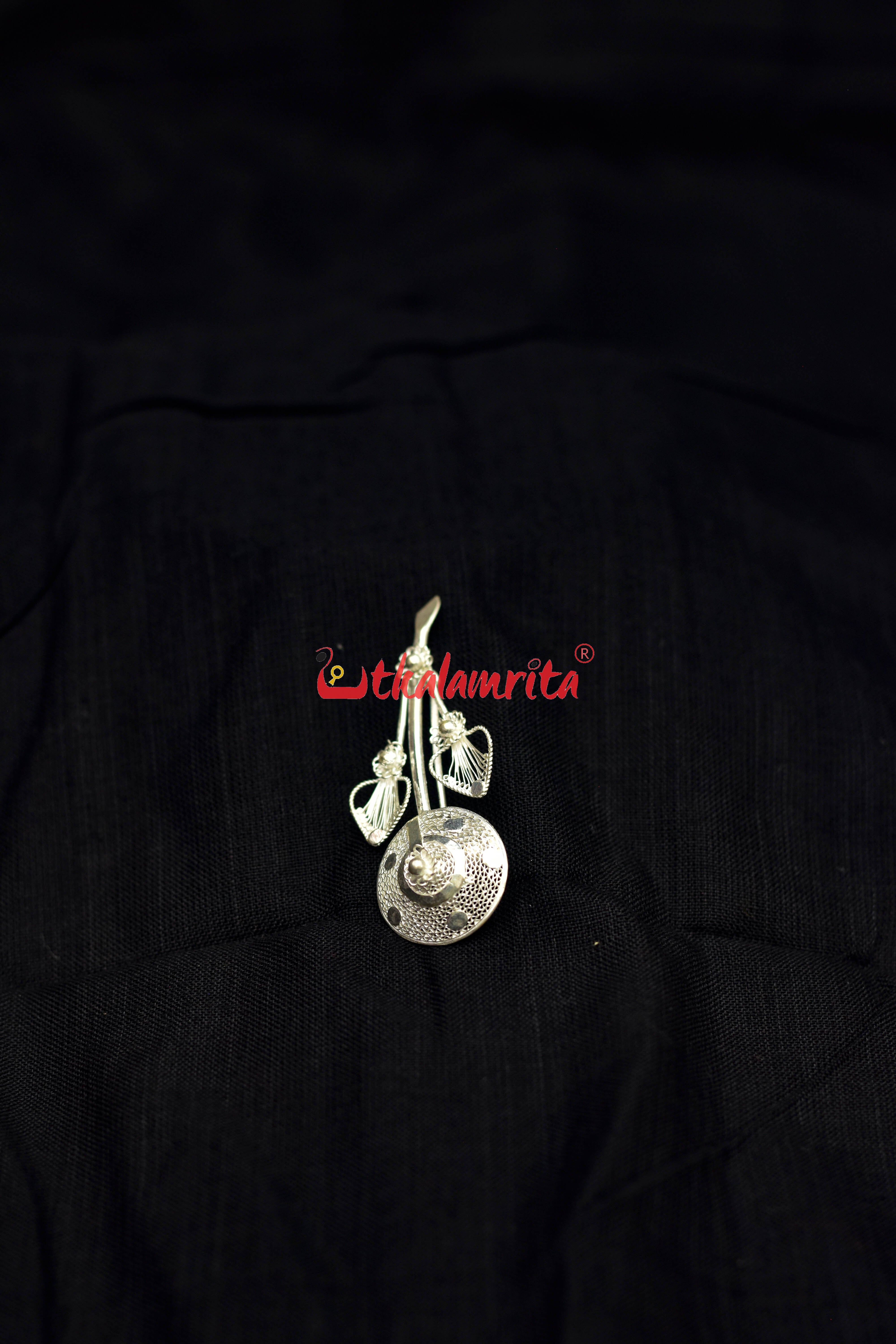 Hali Gulab Silver Filigree Brooch