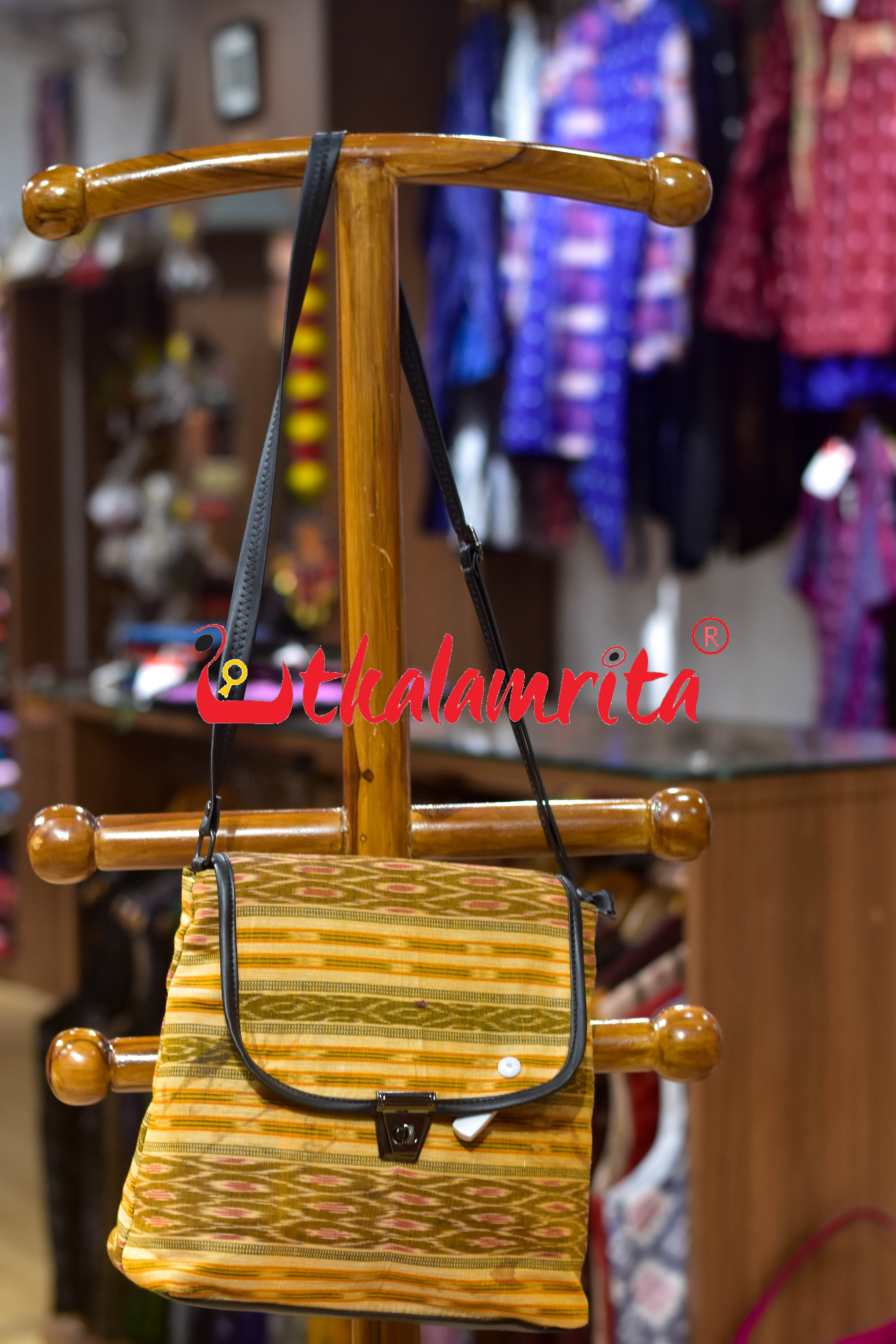 Yellow Kangula Vanity Bag