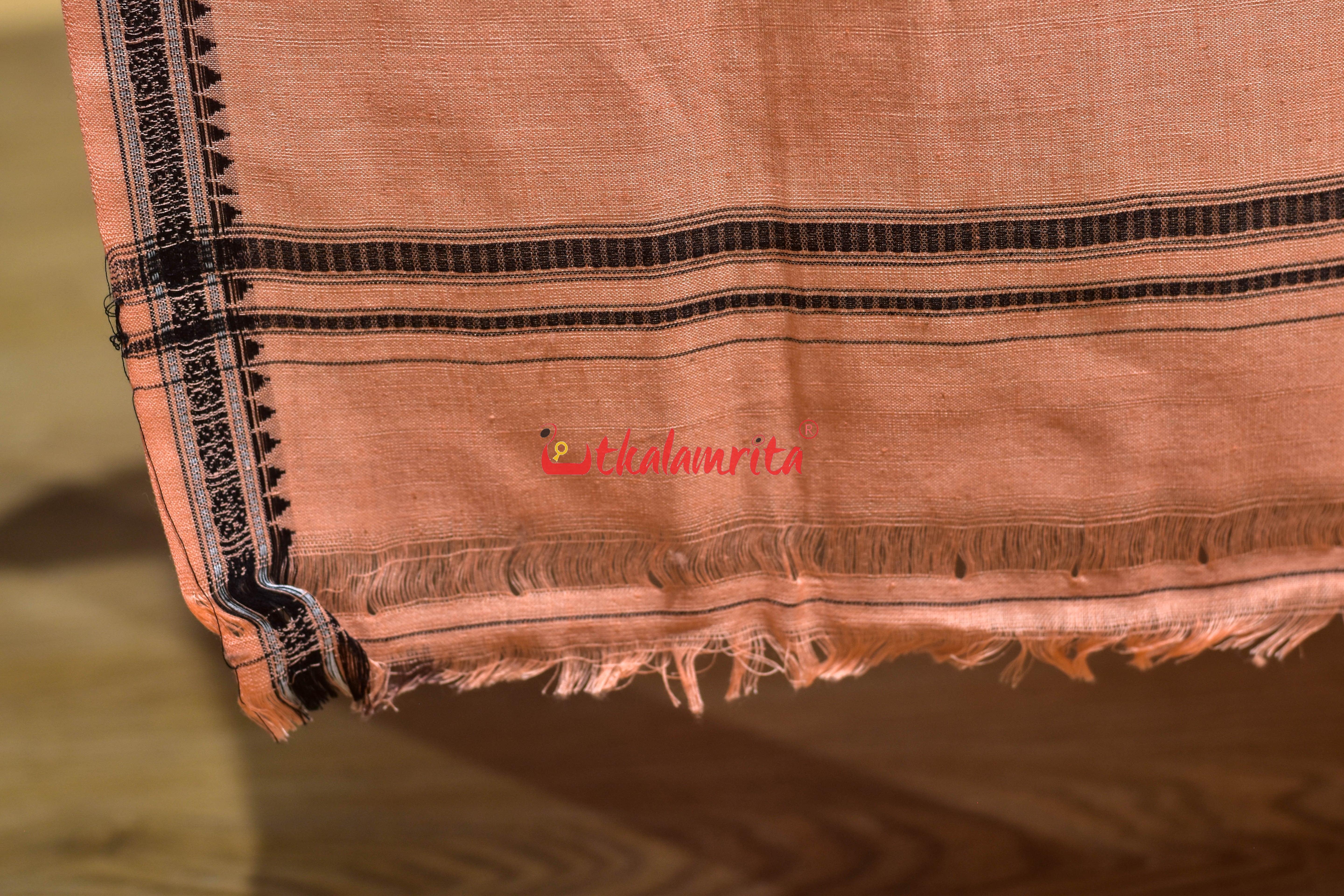 Plain Peach Gamuchha