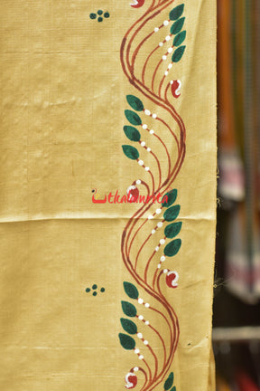 Nabagunjara Pattachitra Tussar Silk Saree