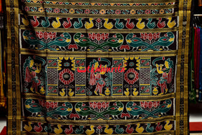 Coffee Body Pasapali Nartaki Anchal Khandua Silk Saree