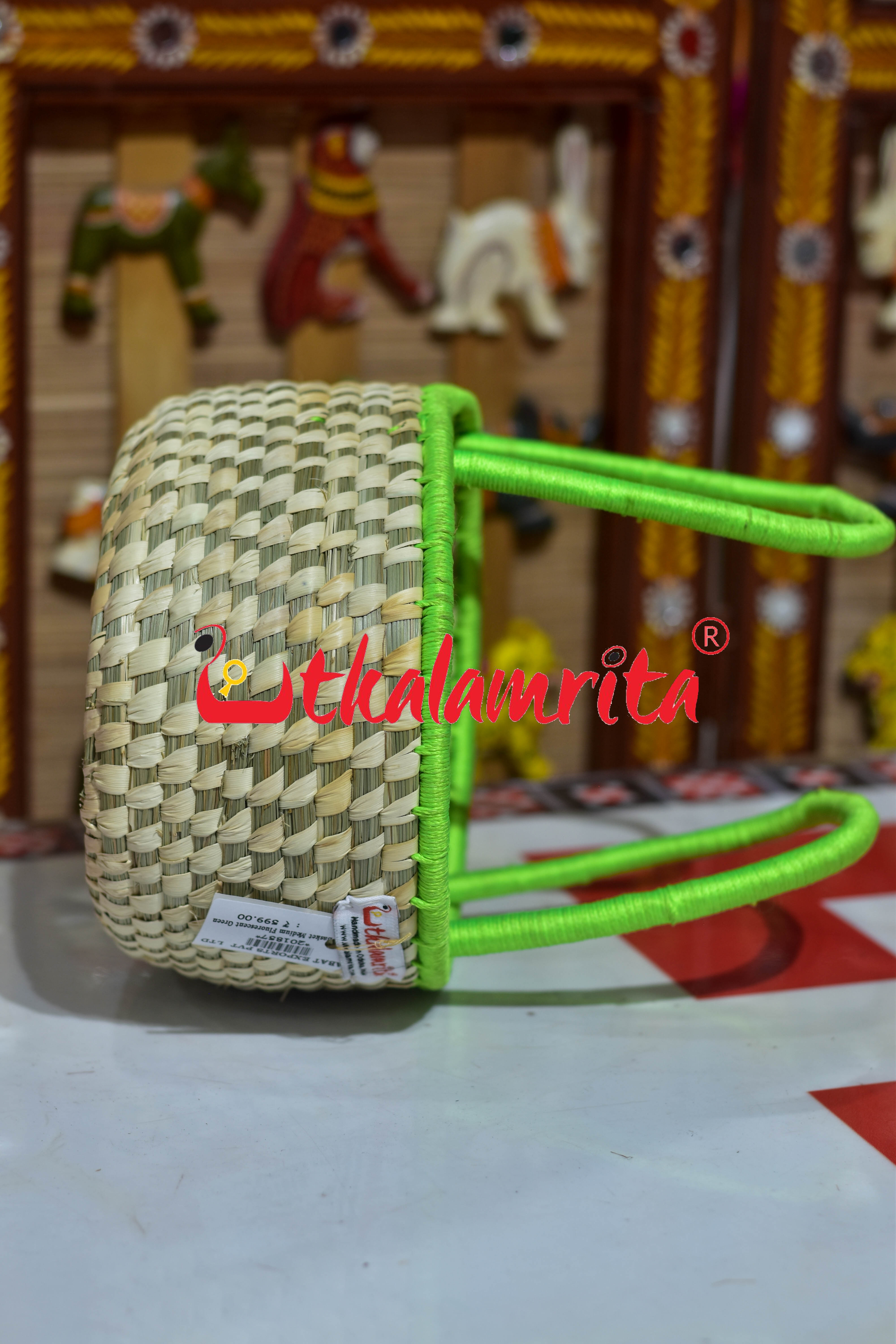 Sparrow Basket Medium Fluorescent Green