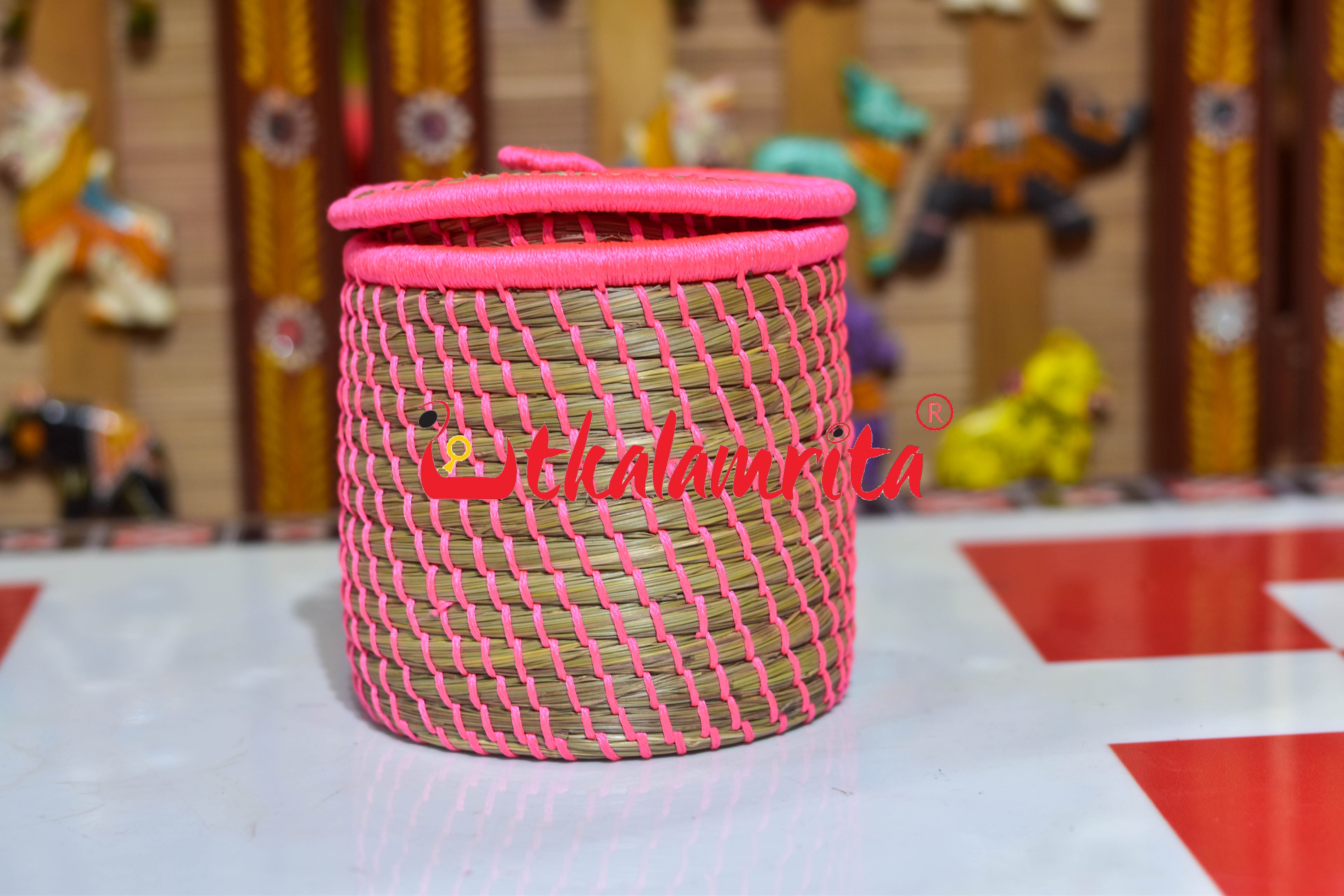 Sabai Grass Thread Medi Box (Pink)